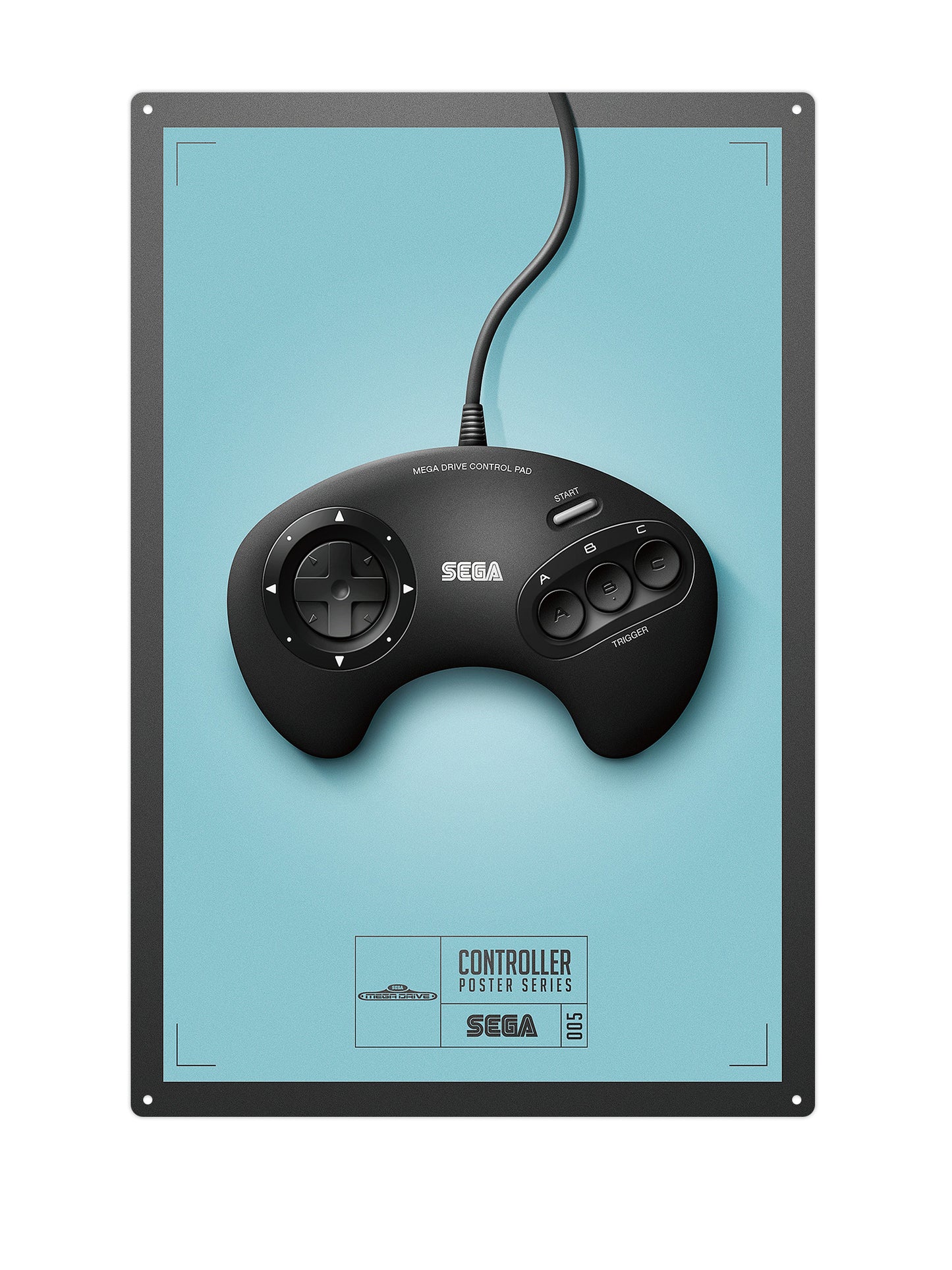 SEGA Controller - Metal Wall Sign