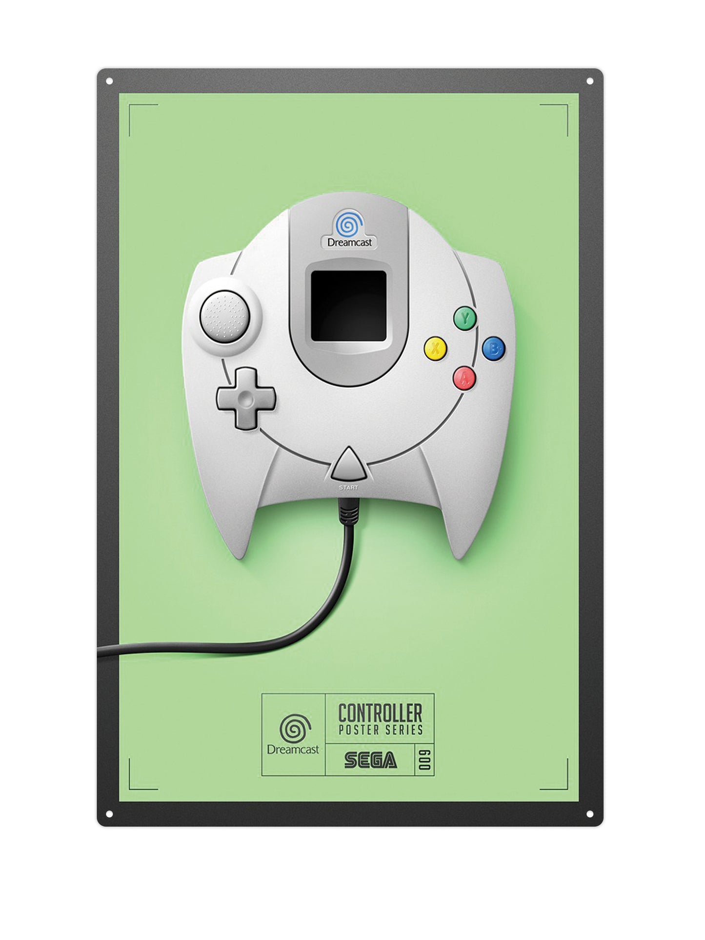 Dreamcast Controller - Metal Wall Sign