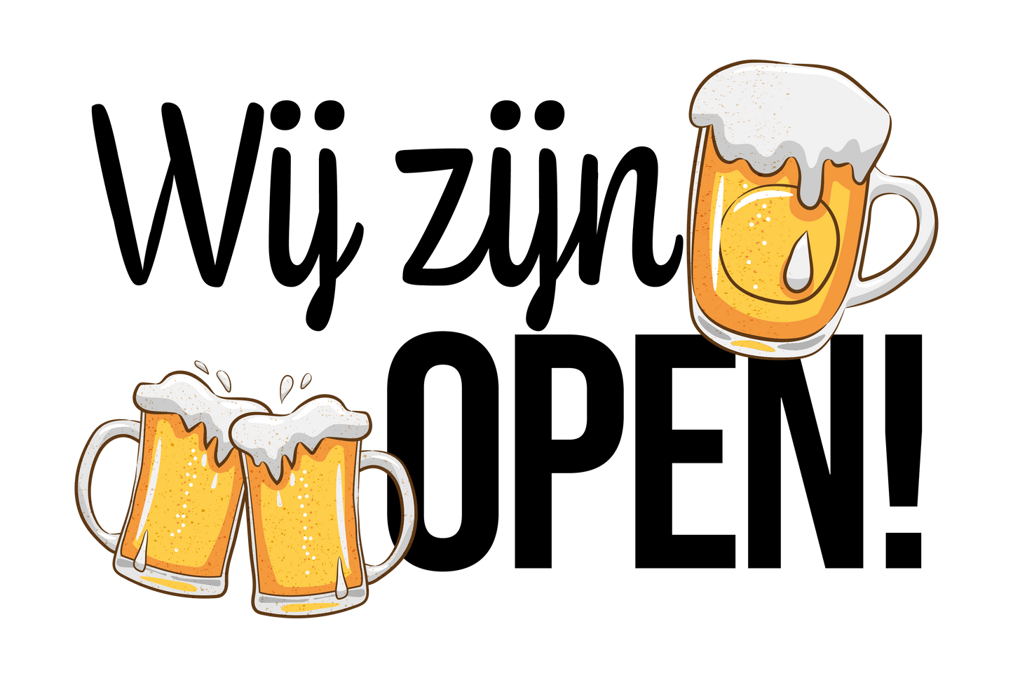 We are open - Beer