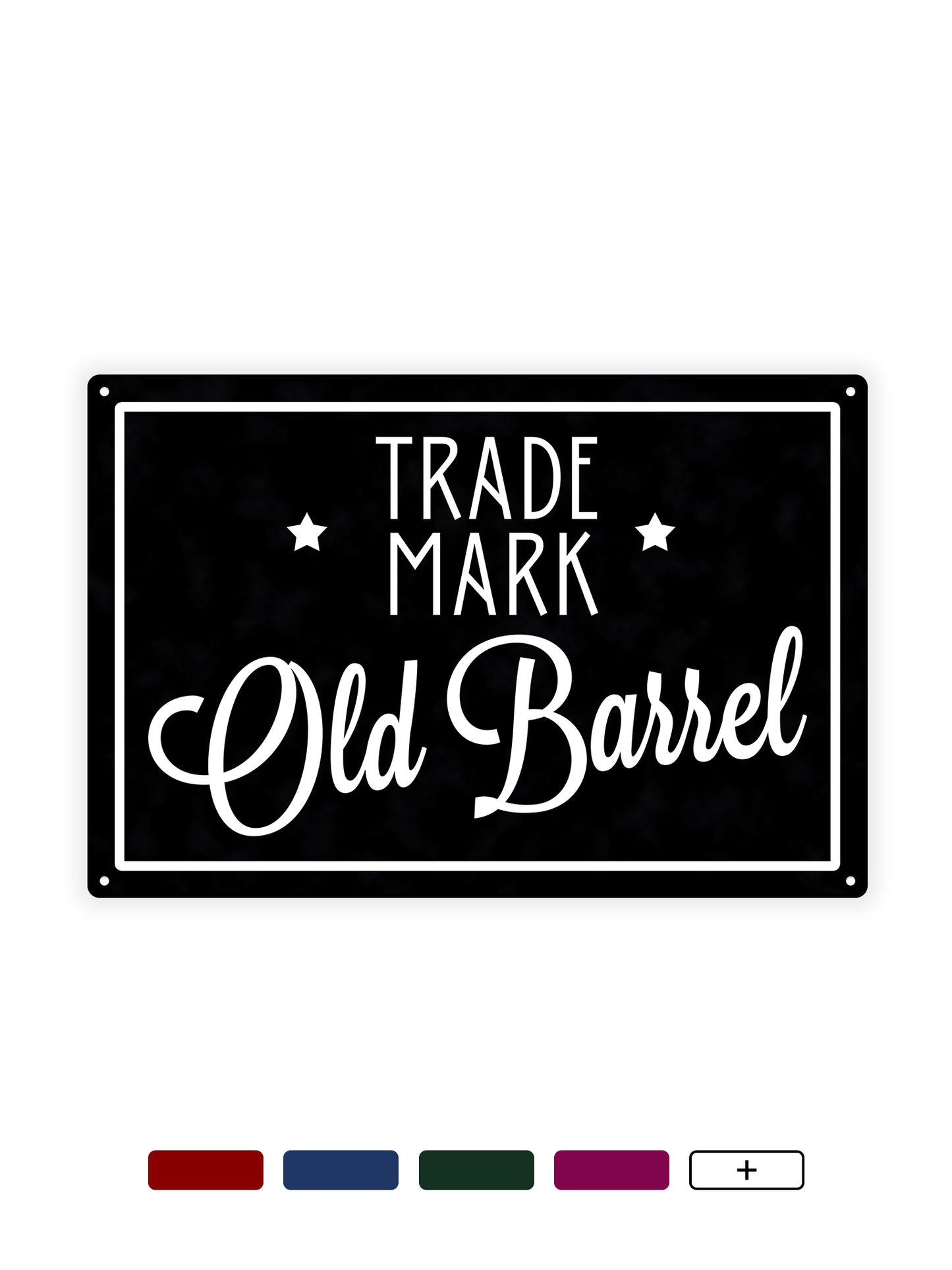 Trade mark old barrel - Cafe bord