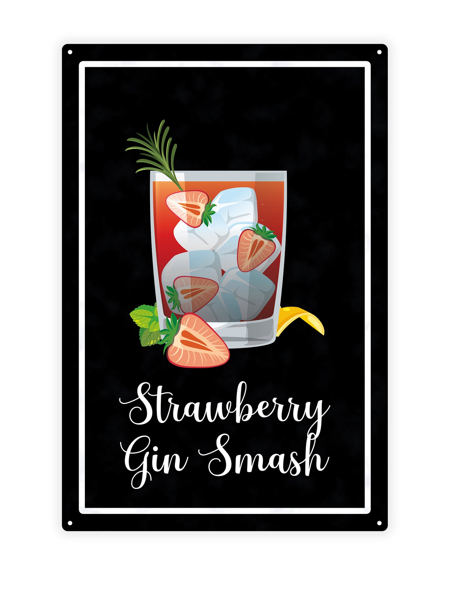 Strawberry gin smash - Cafe bord