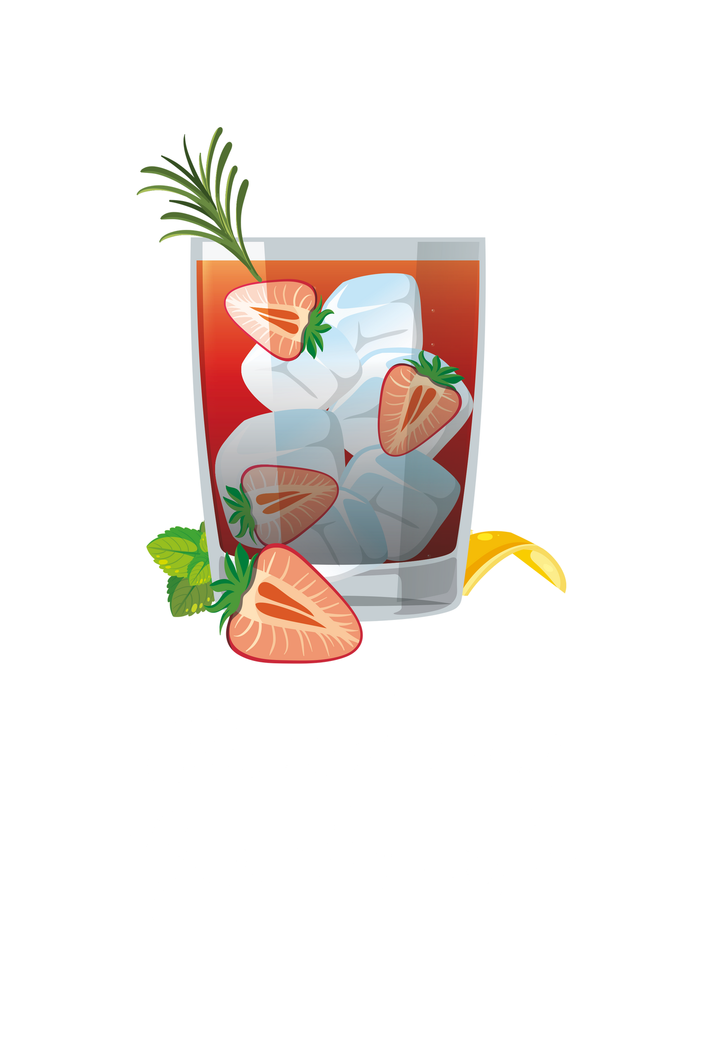 Strawberry gin smash - Cafe bord