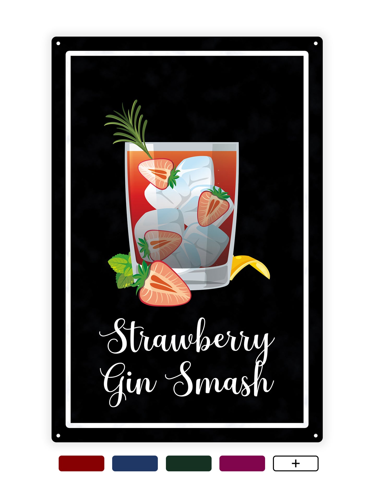 Strawberry gin smash - Cafe bord