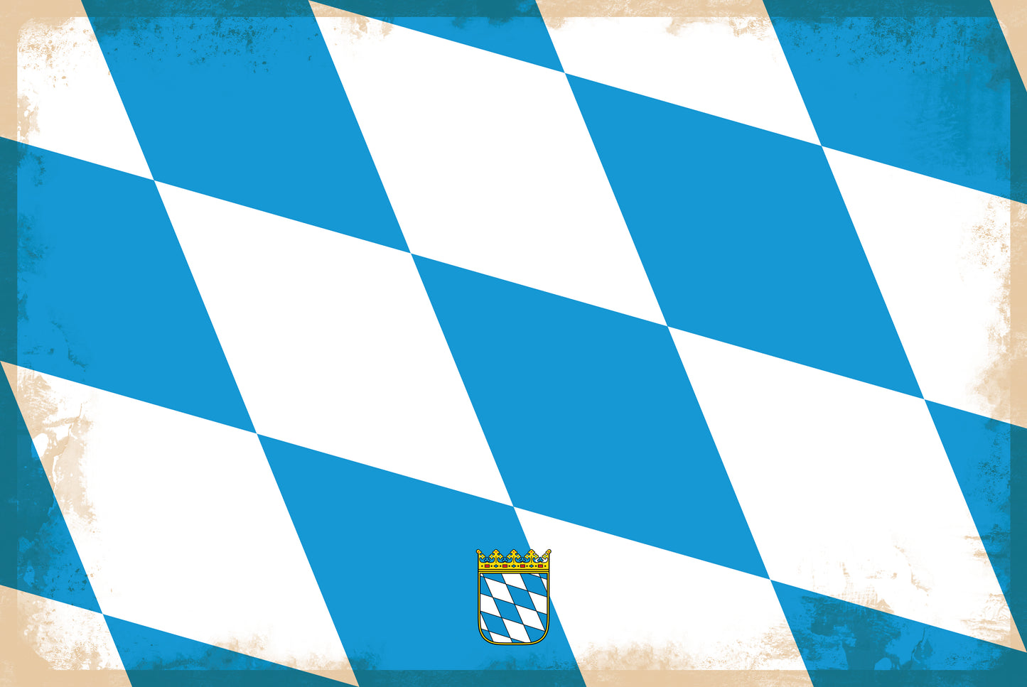 Bayern - Mit eigenem Text - Metal Wall Sign