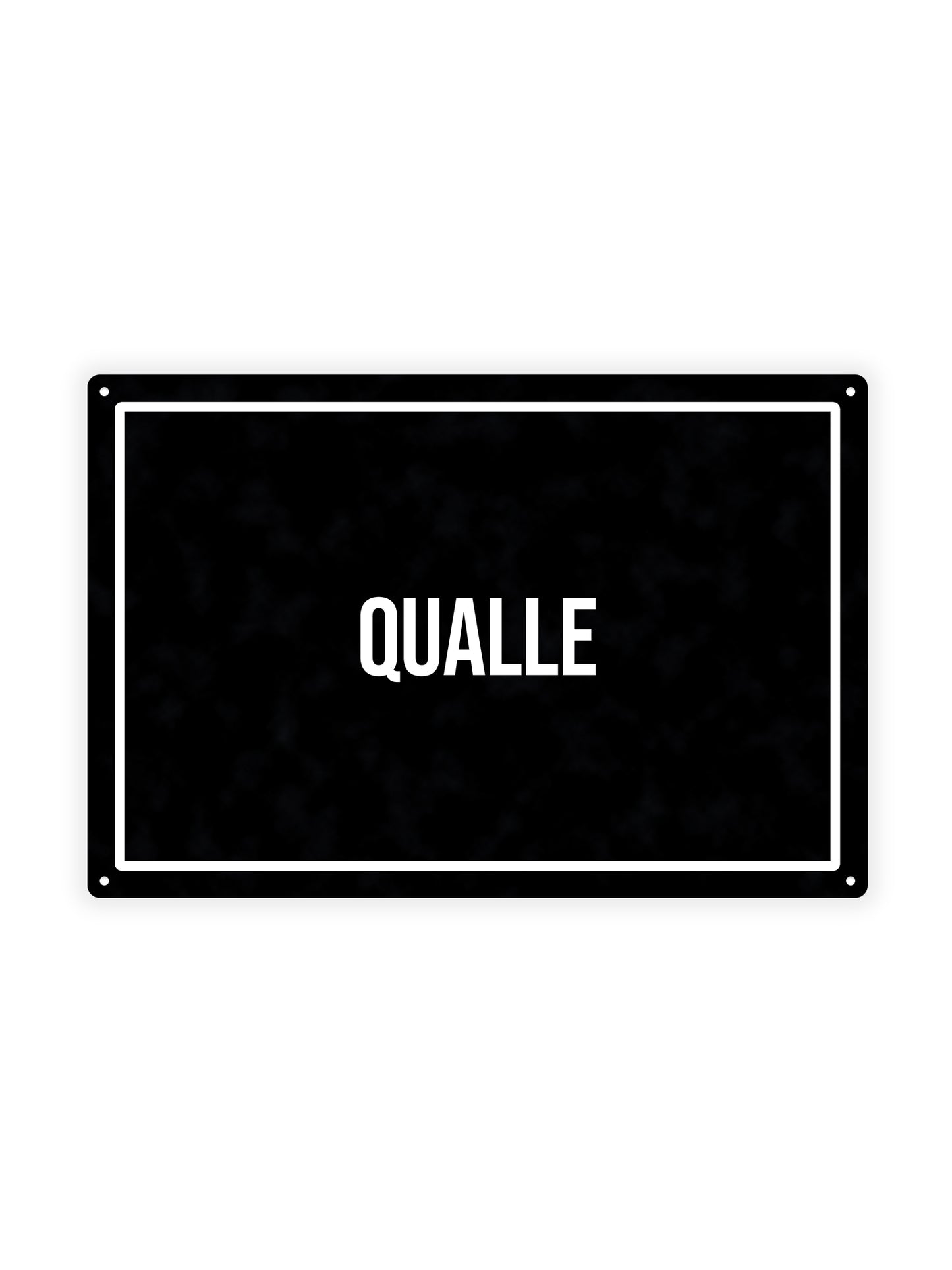 Qualle - Metal Wall Sign