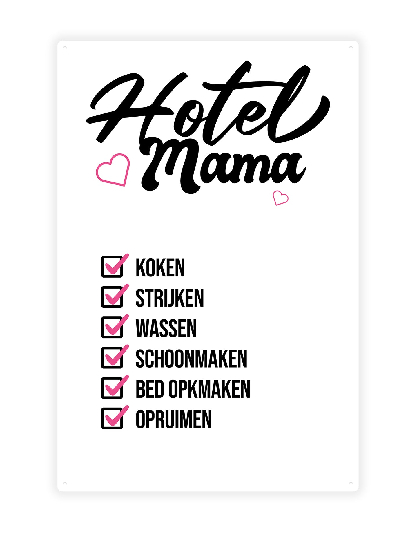 Hotel MAMA - Cooking, ironing, washing, cleaning, making the bed, tidying up