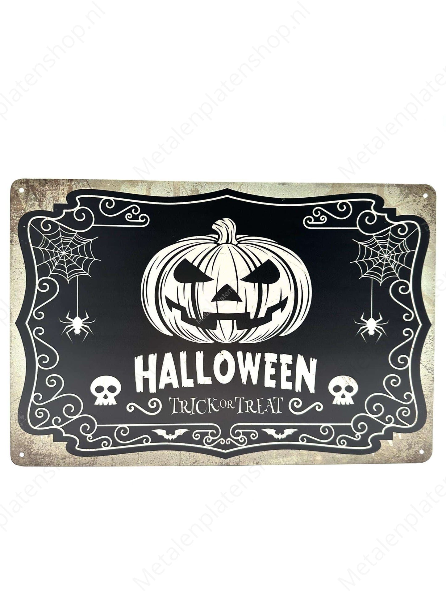 Halloween - Metalen Wandbord