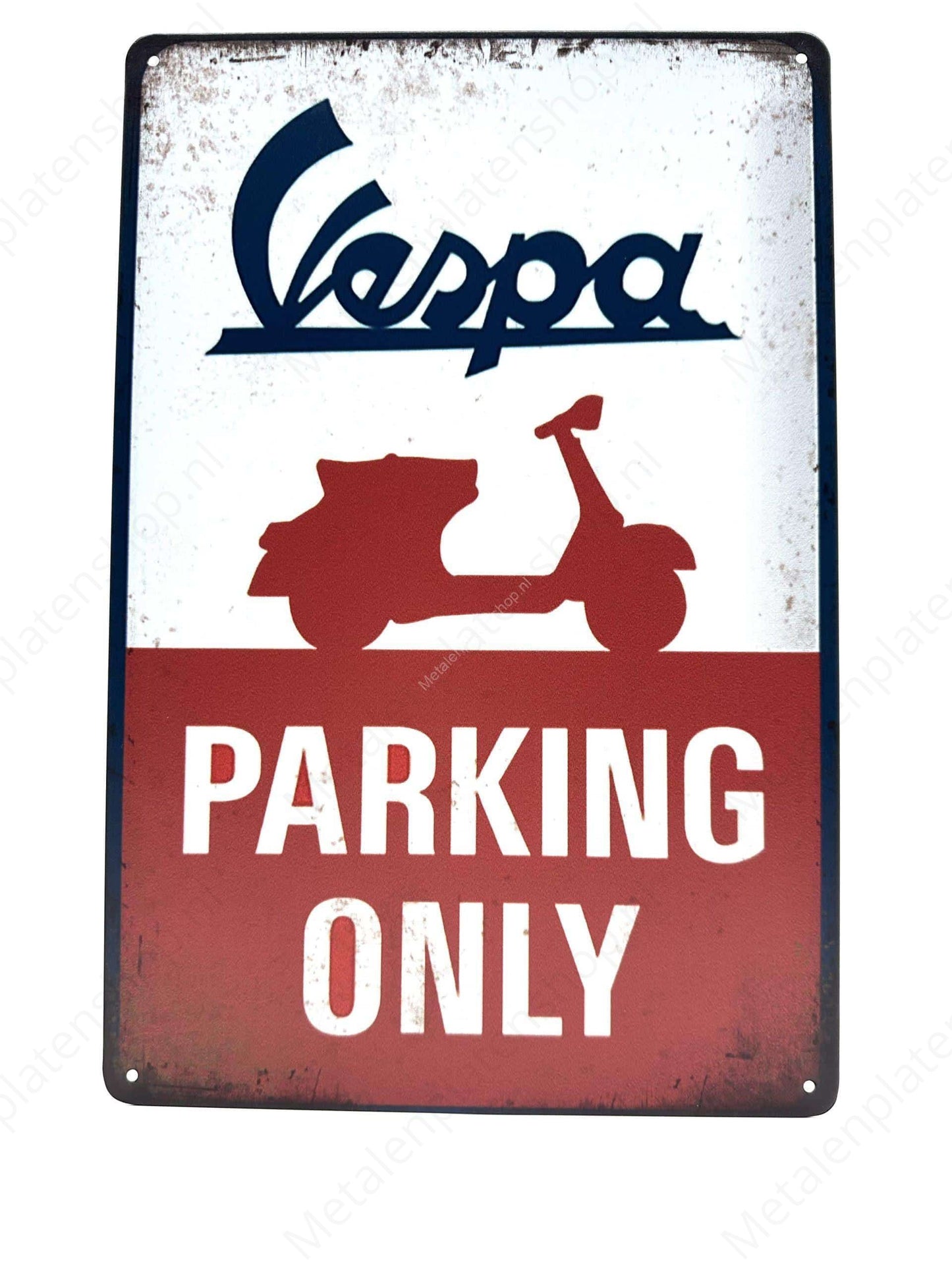 Vespa Parking Only - Metal Wall Sign
