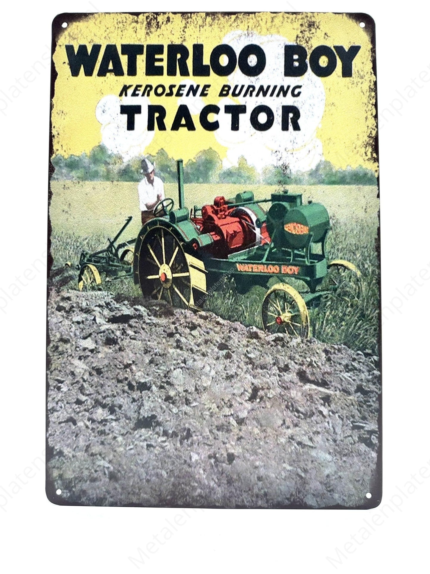 Waterloo Boy Tractor - Metal Wall Sign