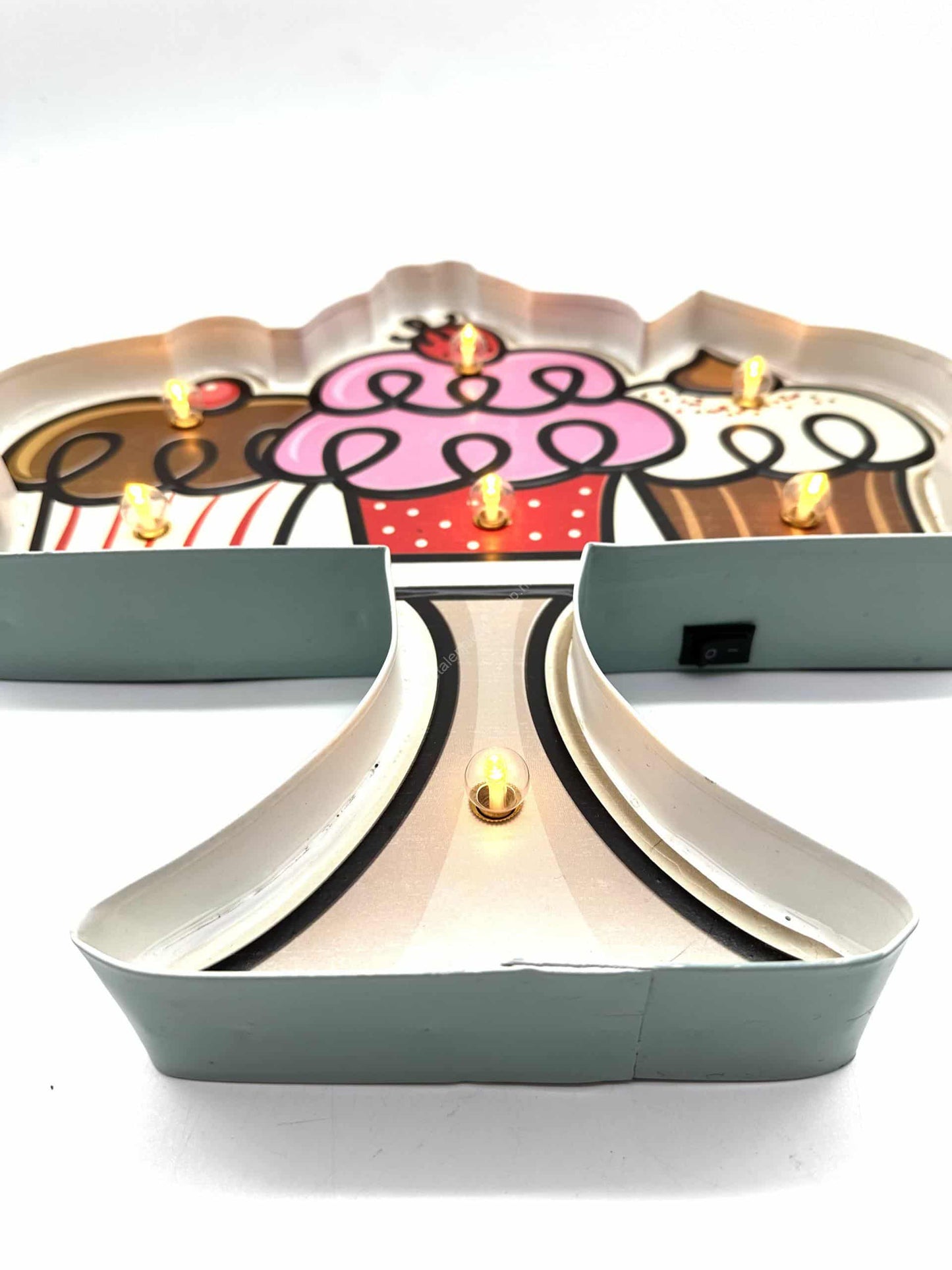 Metal Light Sign - Cupcake - LED Lighting