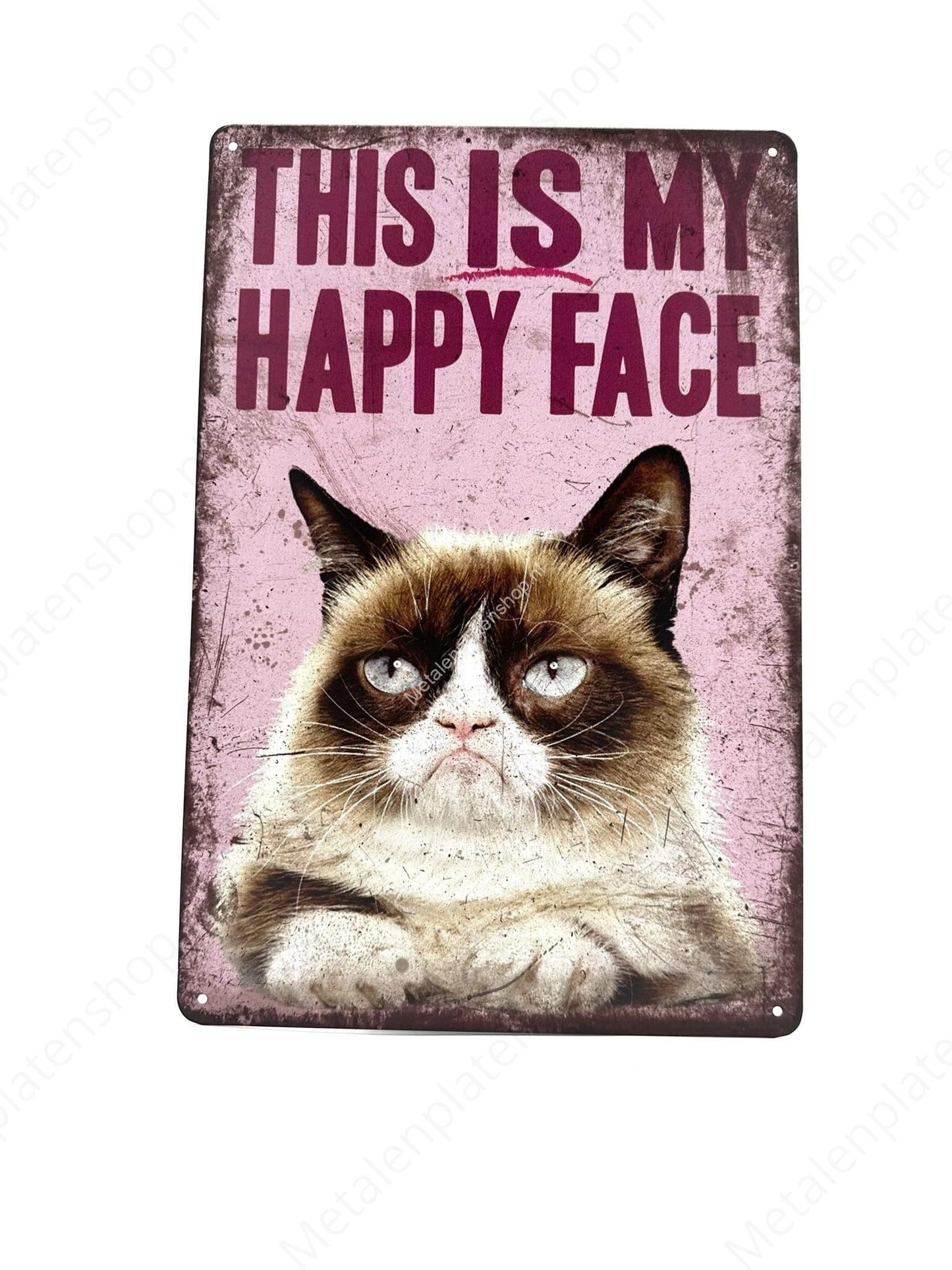This is my happy face - Grumpy Cat - cats