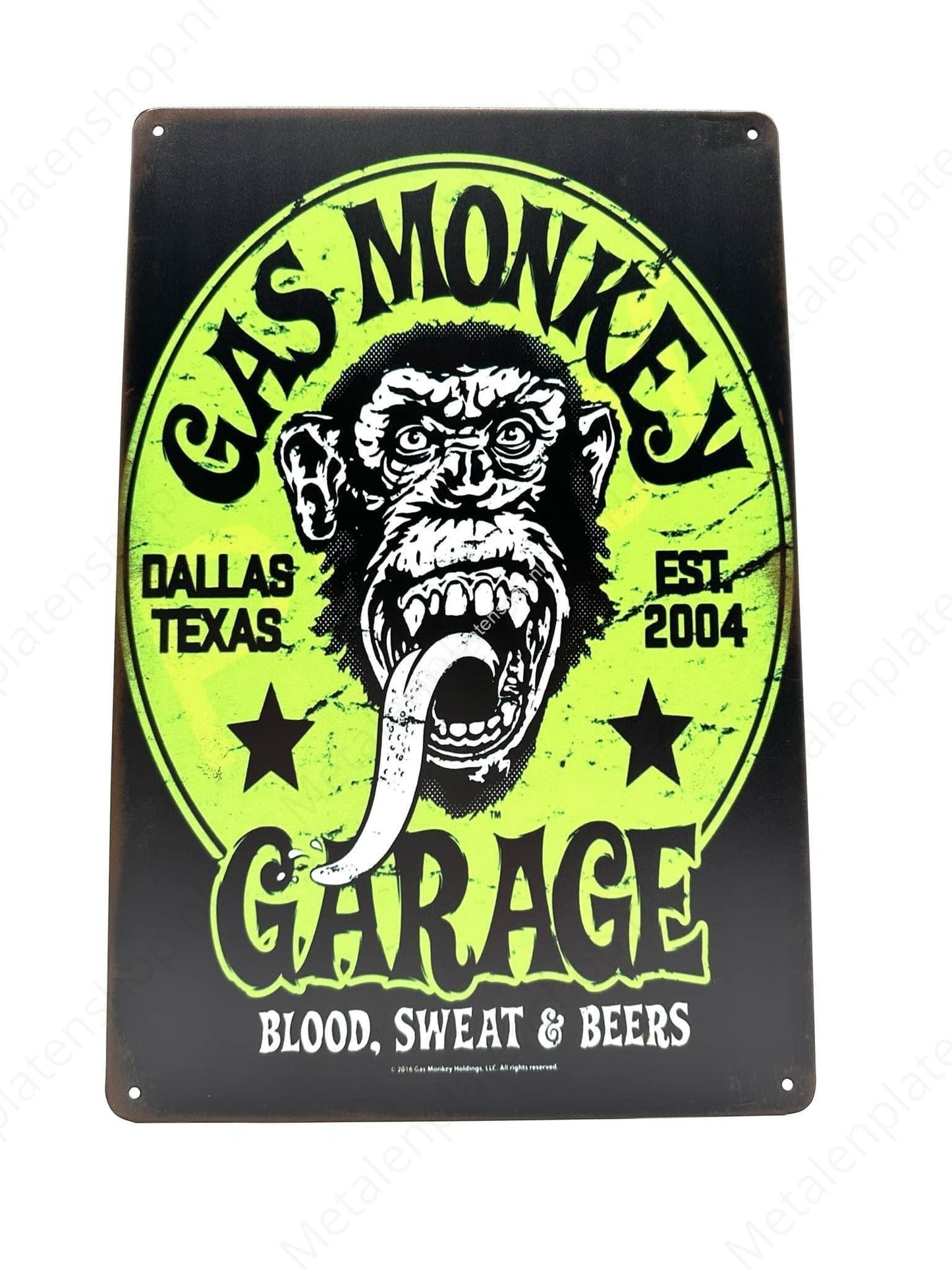 Gas Monkey - Garage - Blood Sweat & Beers - Green