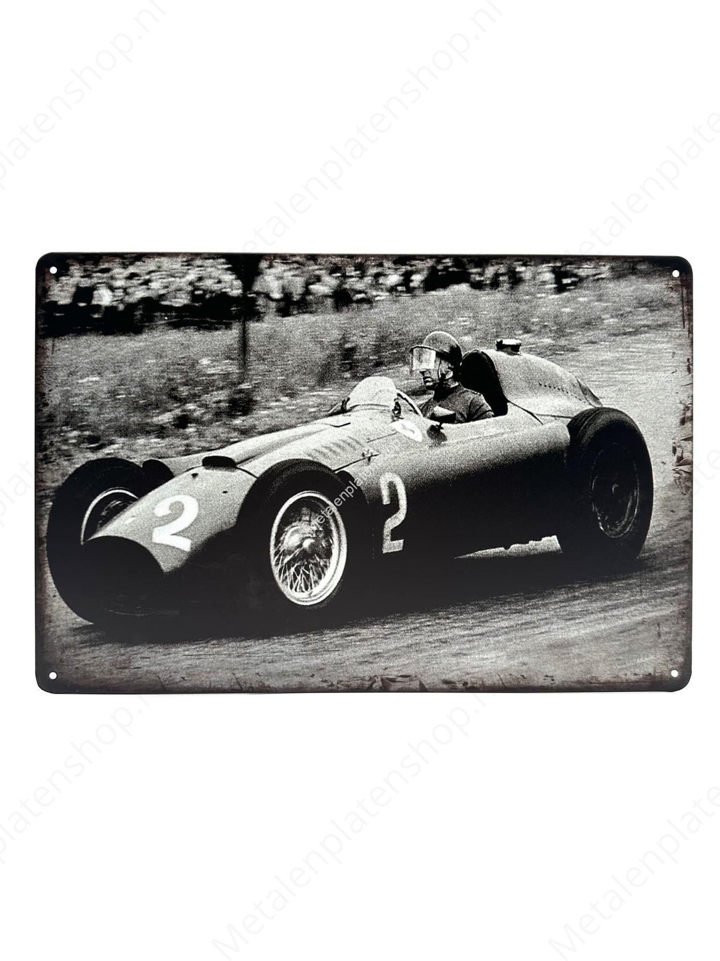 Formula Vintage Race Car - Black/White