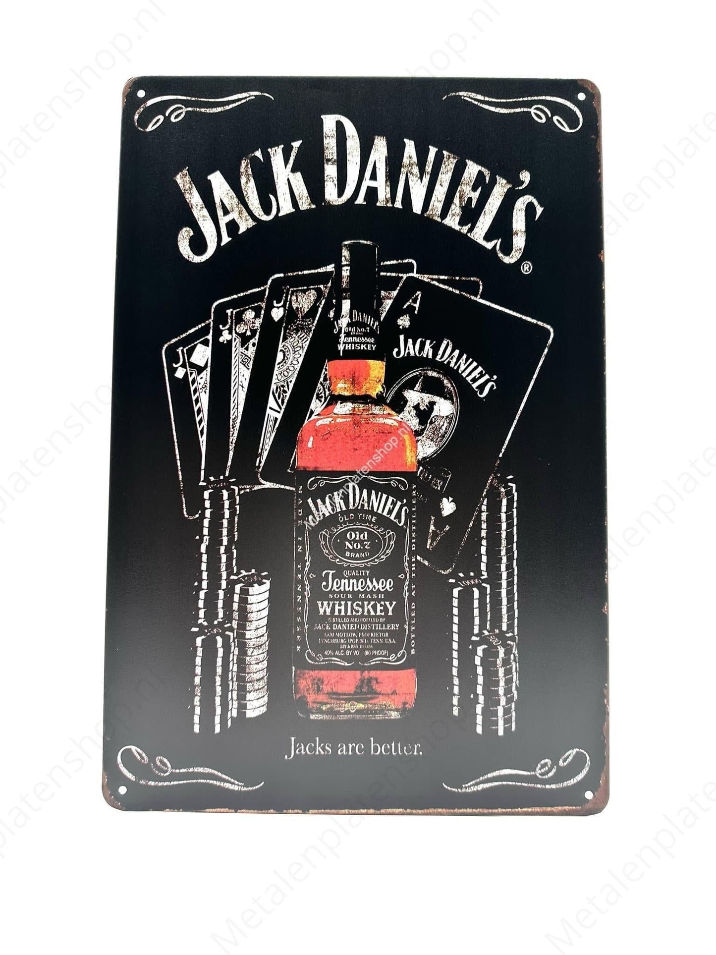 Jack Daniels - Jacks are better - Metal Wall Sign