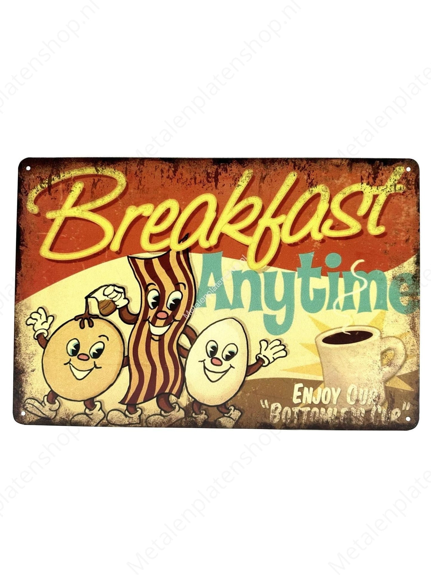 Breakfast Anytime - Enjoy our bottomless cup