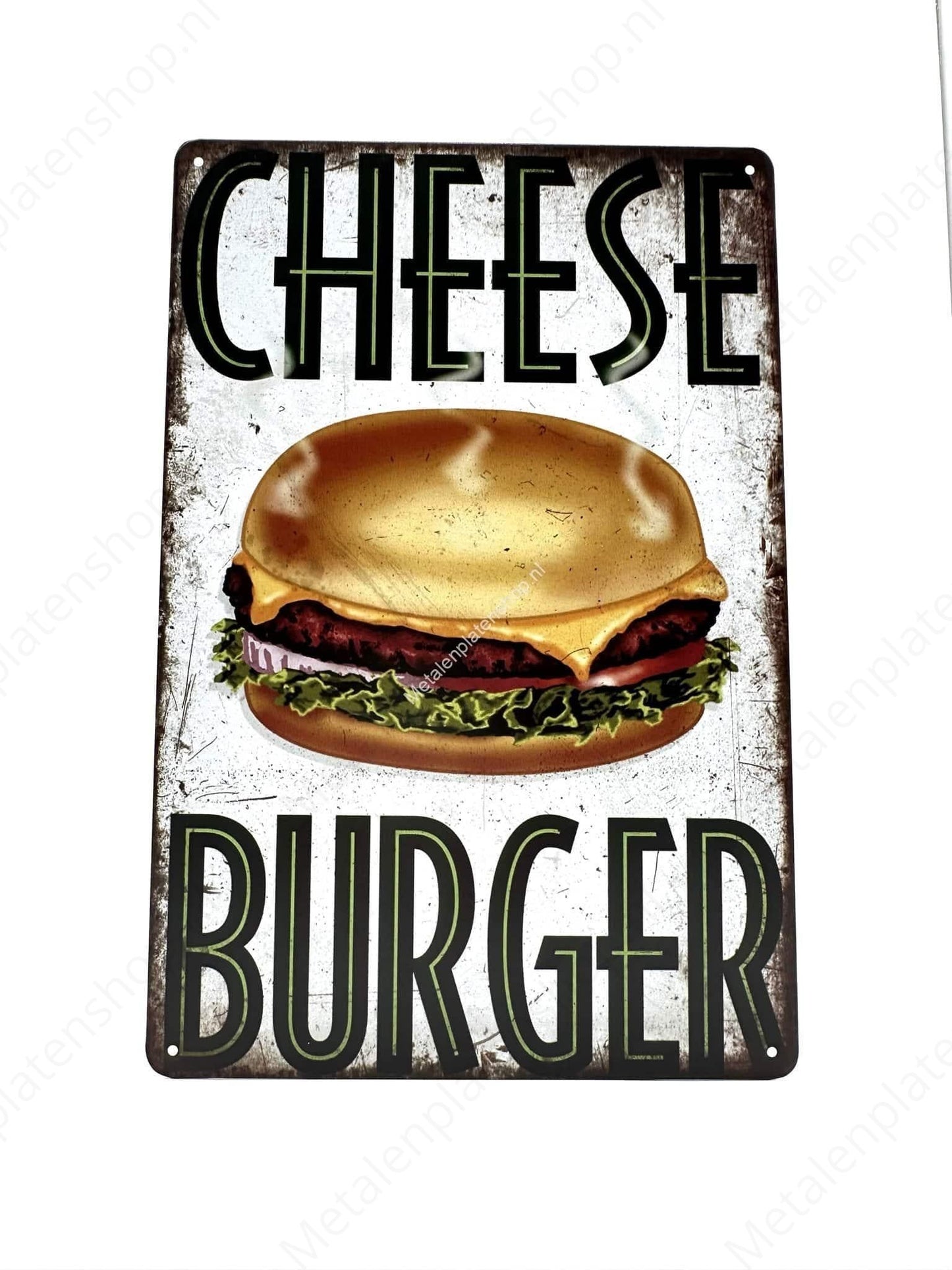Cheese Burger - Metal Wall Sign