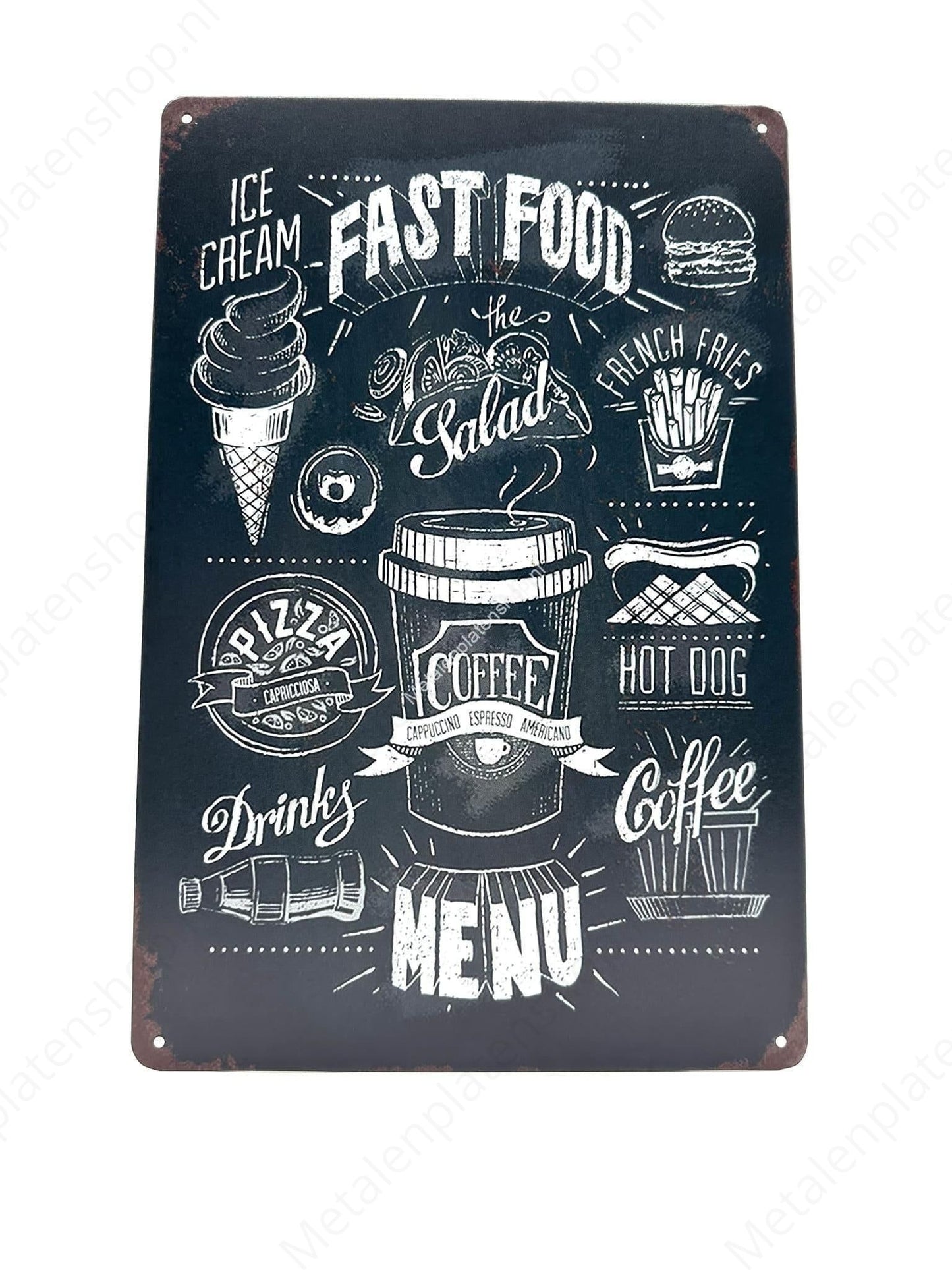 Chalkboard - Fast Food - Ice Cream - Menu