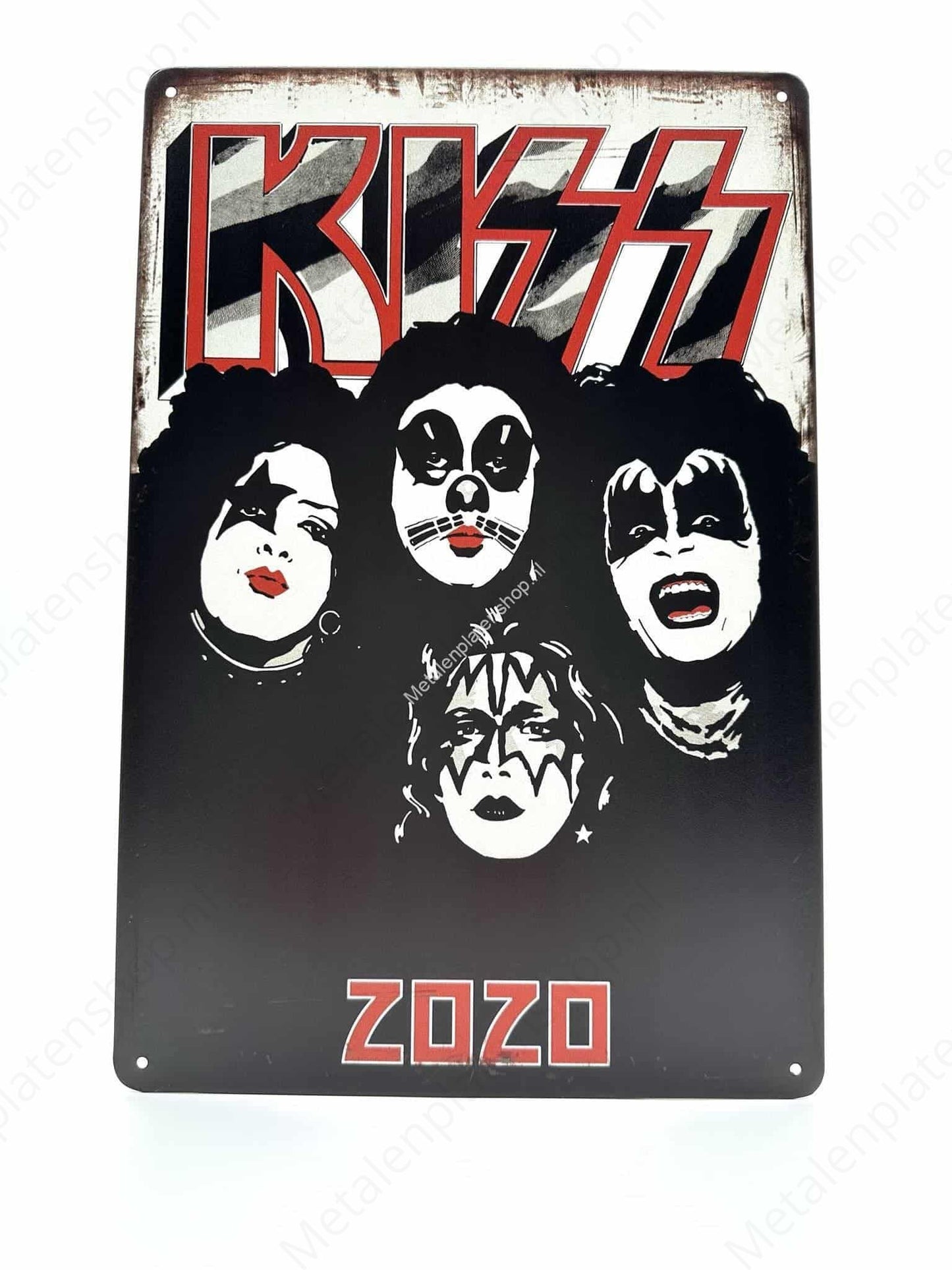 KISS - ZOZO - Metalen Wandbord