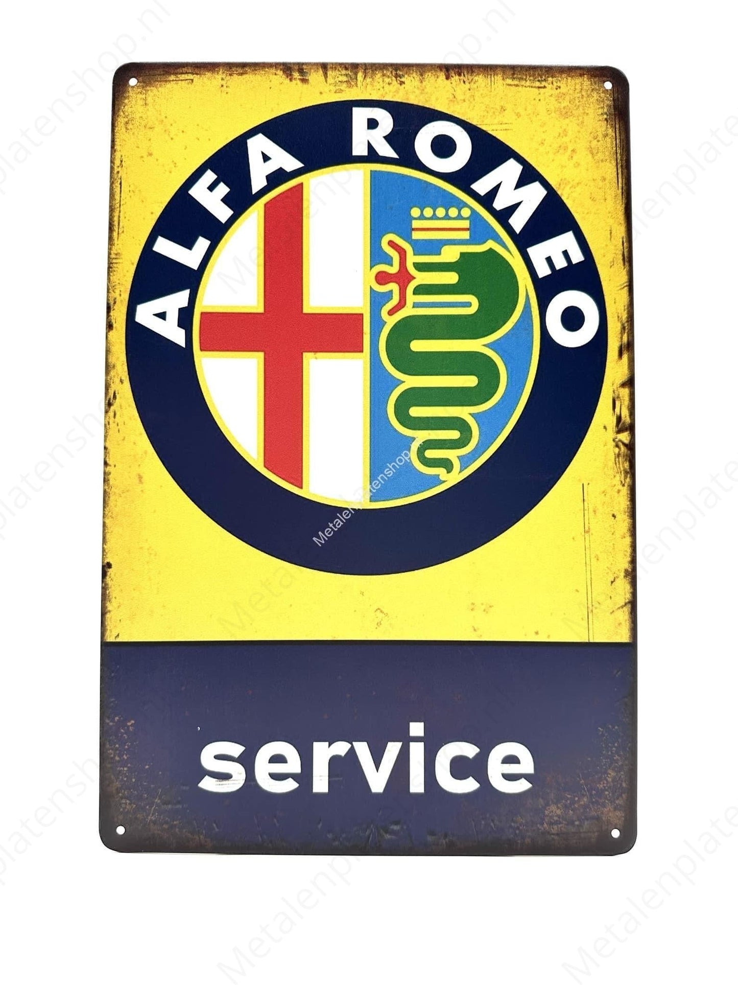 Alfa Romeo - Service - Metalen Wandbord