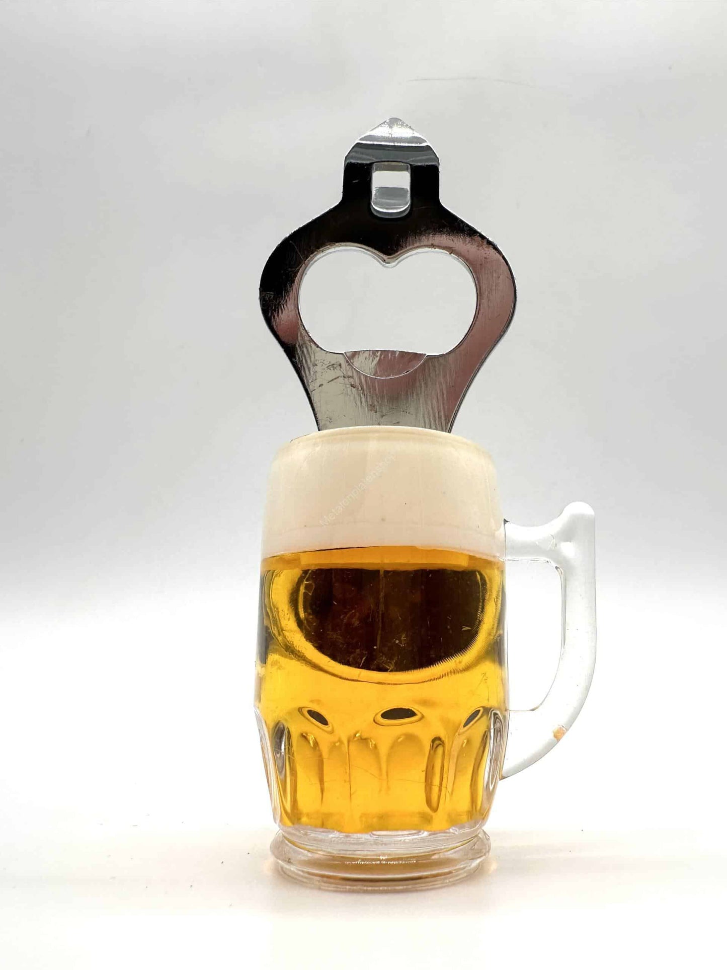 Beer or bottle opener with magnet - Beer glass - 12cm