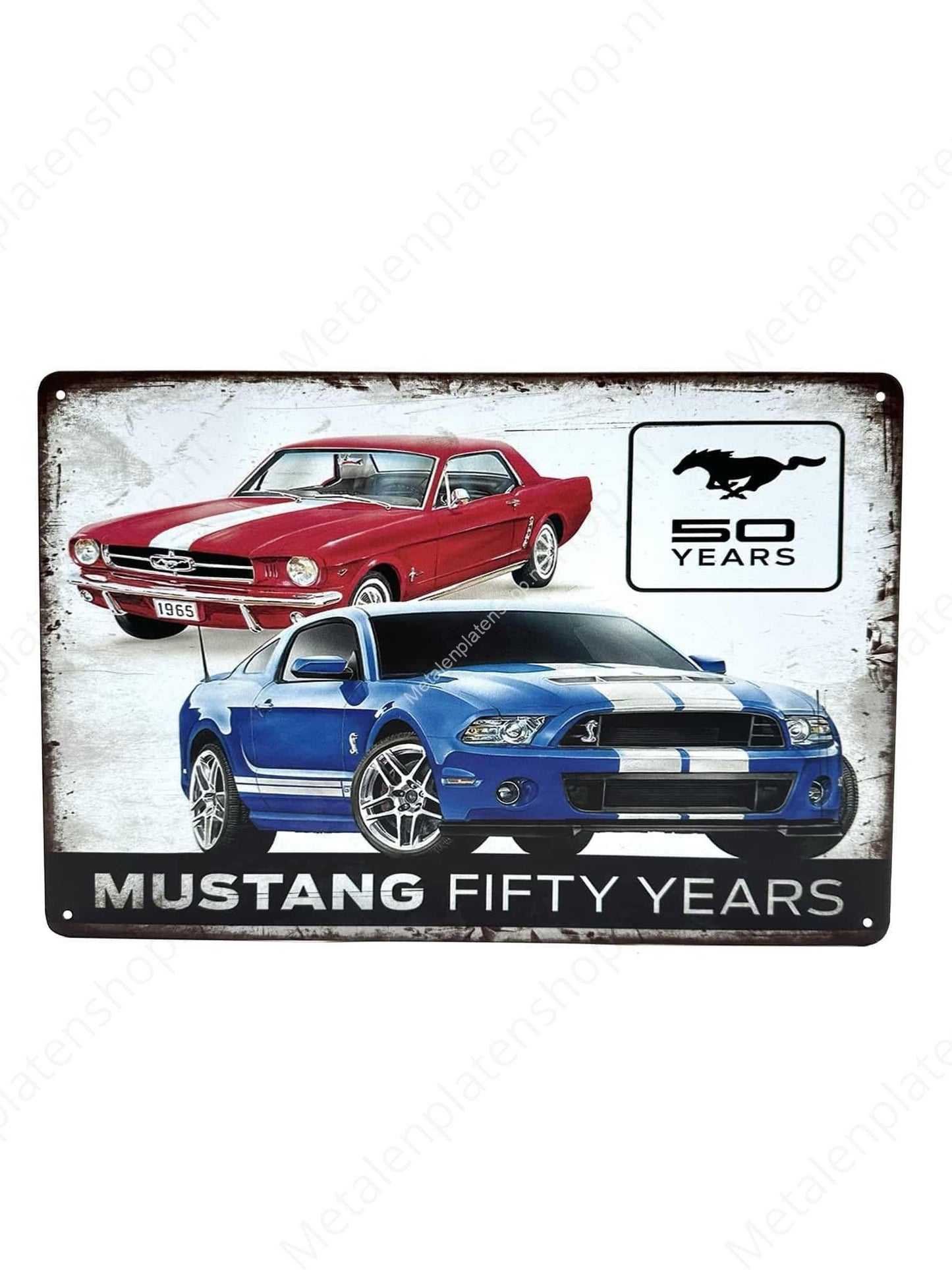 50 years - Mustang - Fifty Years - Metal Wall Sign