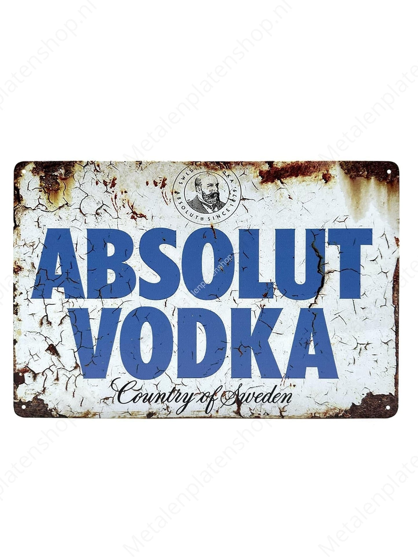 Absolute Vodka - Country of Sweden - Metal Wall Sign