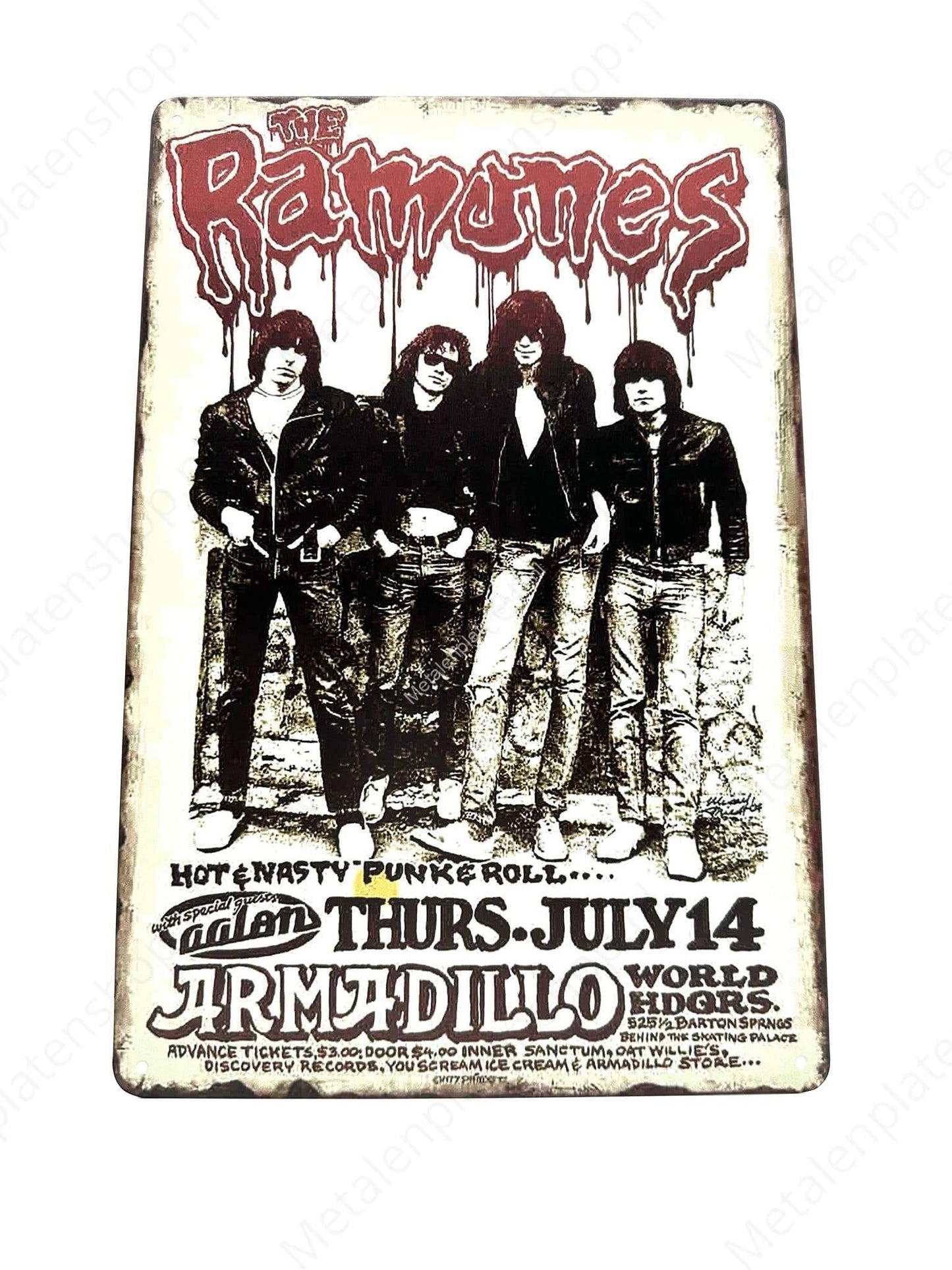 The Ramones - Metal Wall Sign