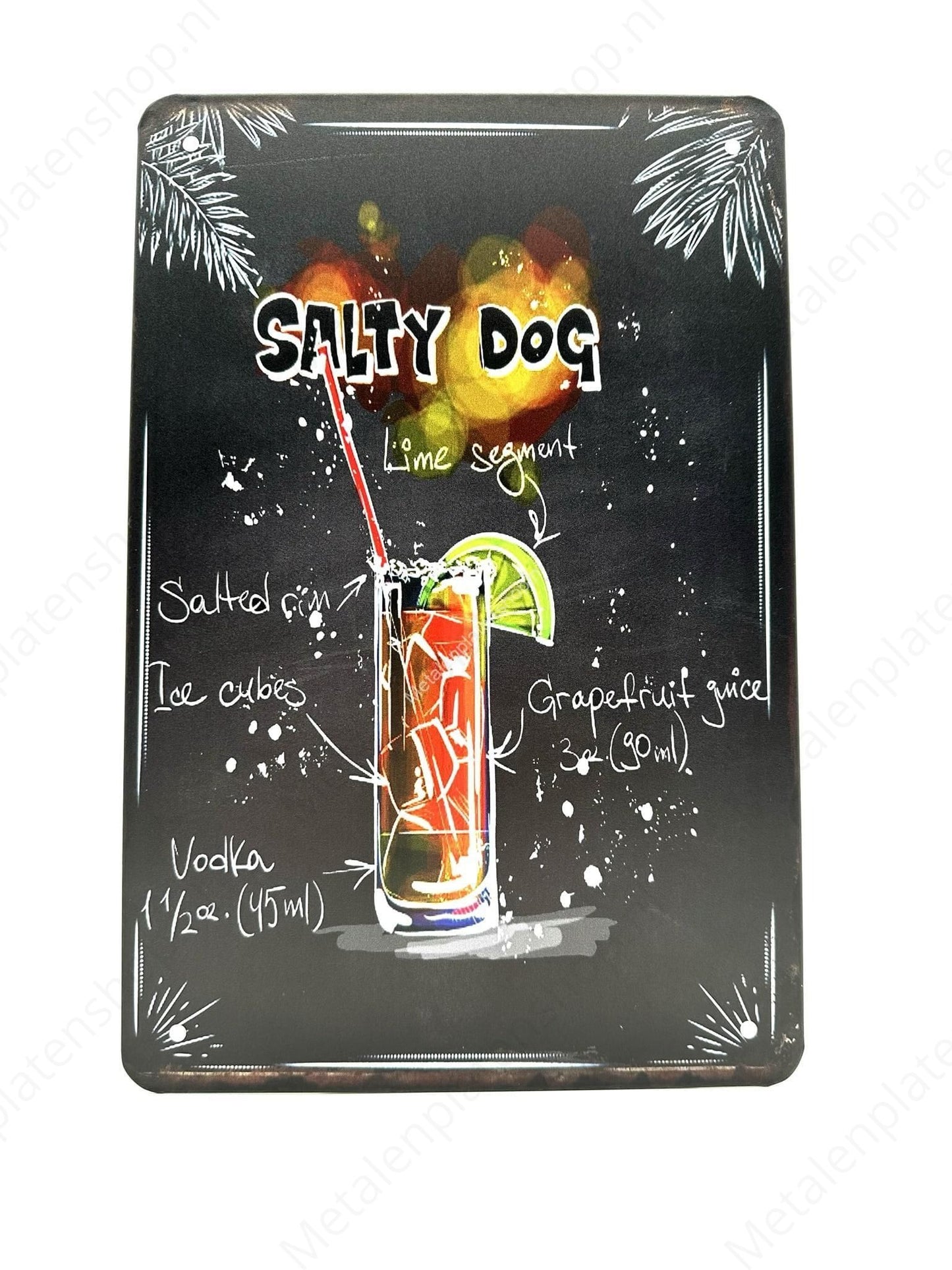 Salty Dog - Cocktail Plate