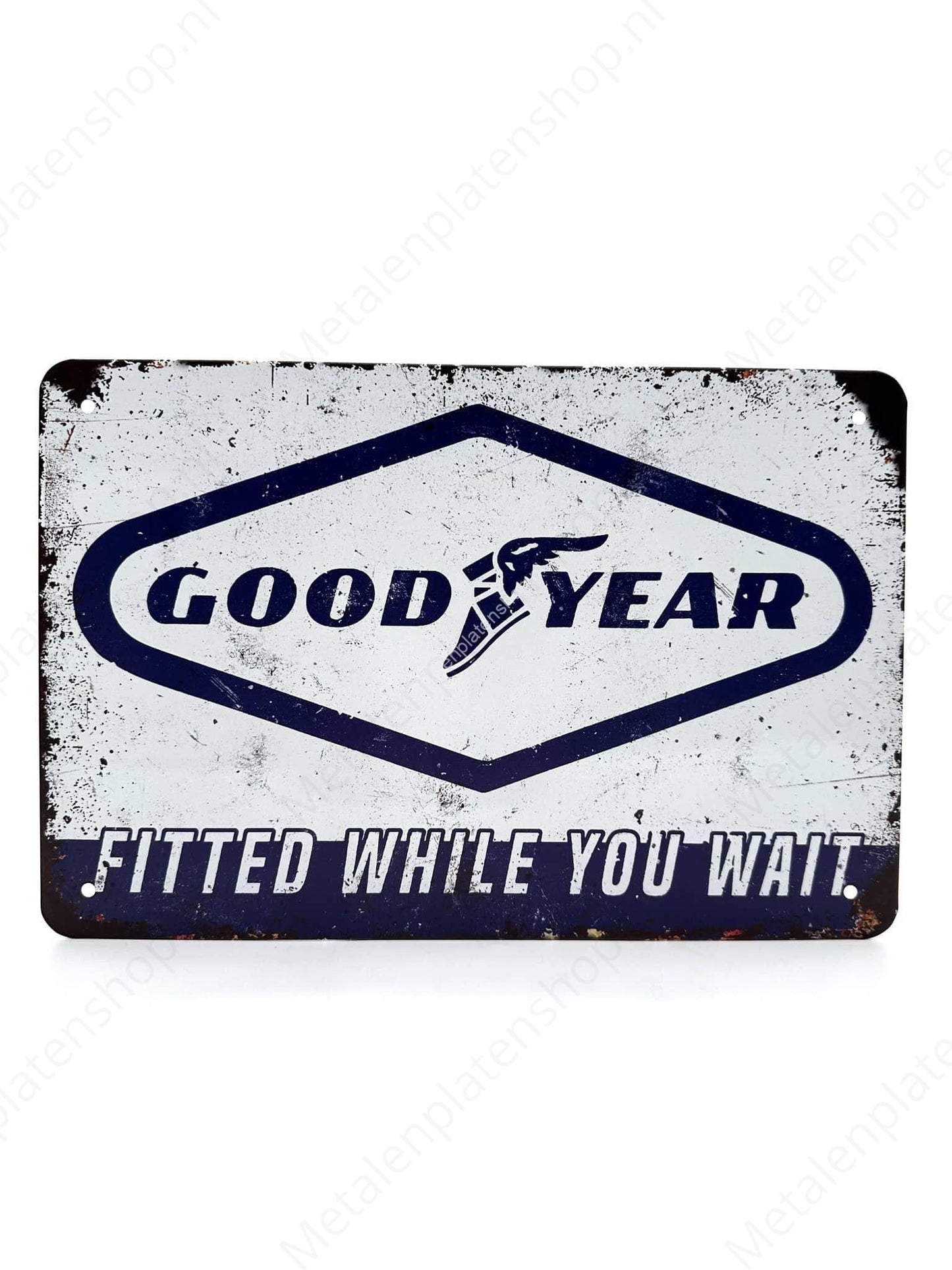 Good Year - Fitted while you wait - Metal Wall Sign