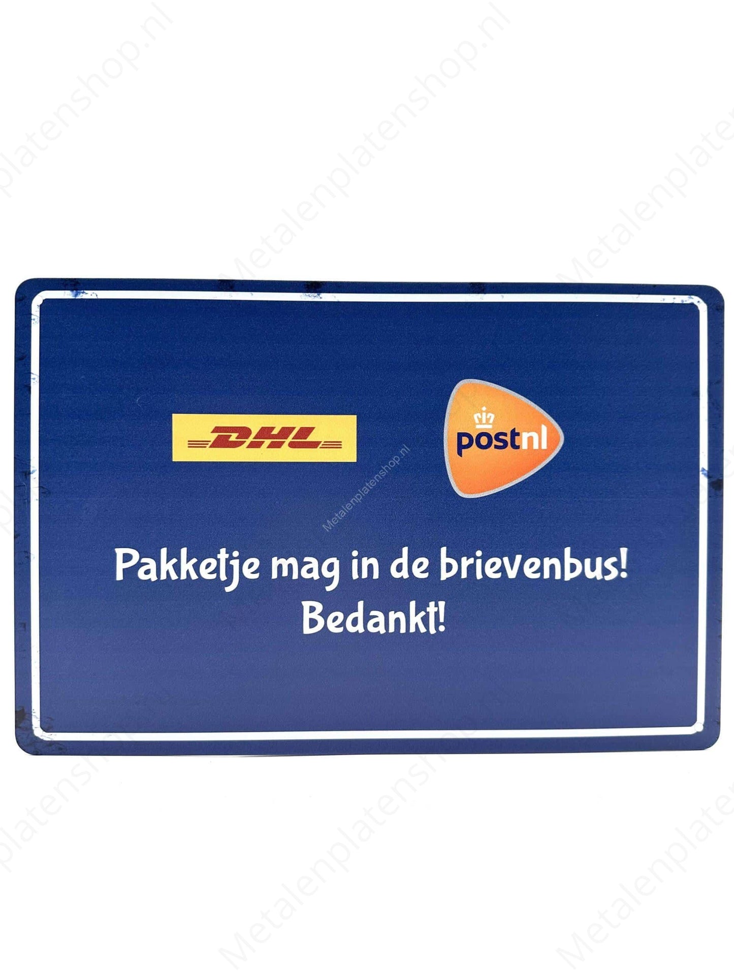 Package can go in the mailbox! Thank you! - DHL & POSTNL