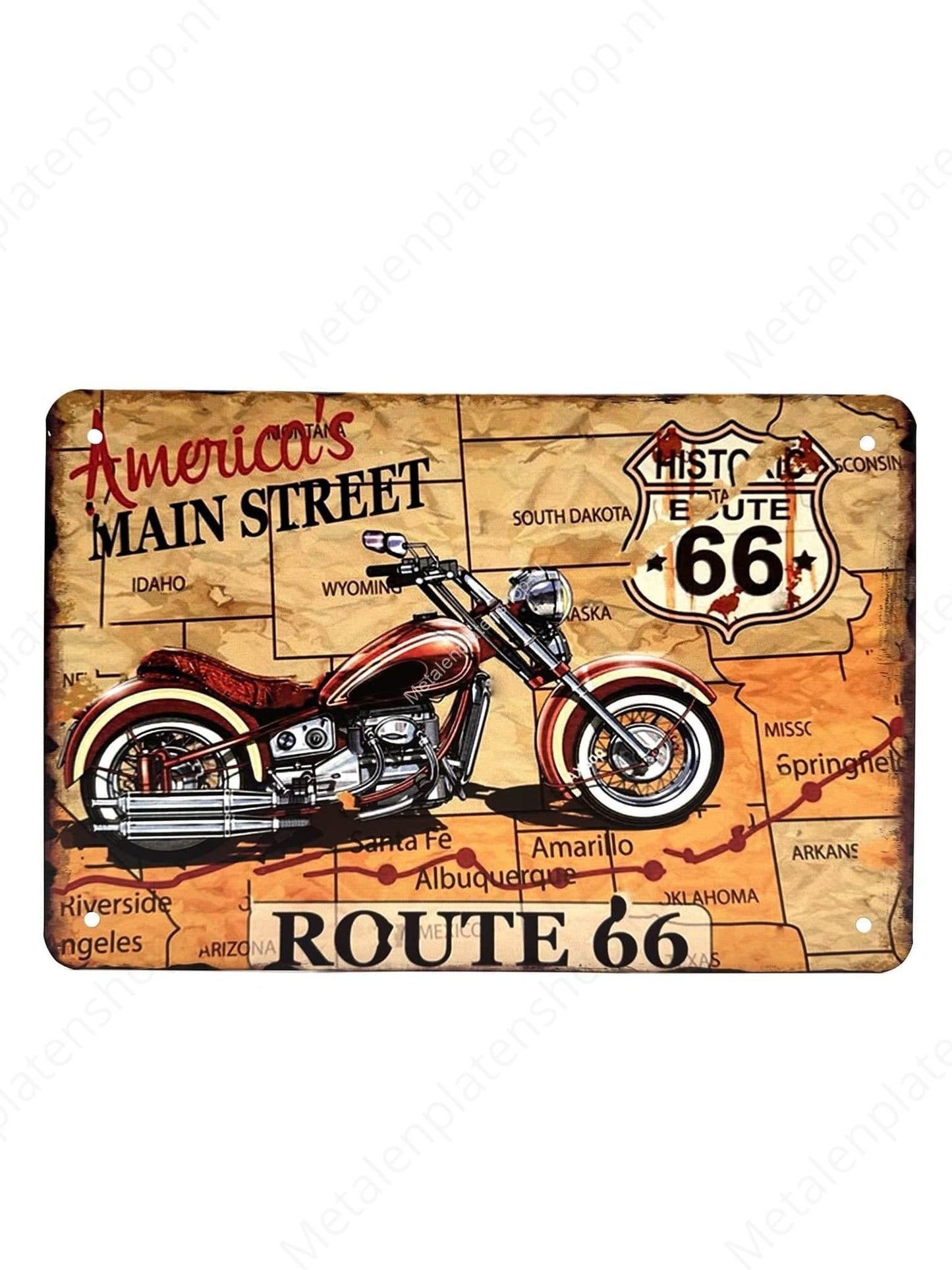 America's Main Street - Route 66 - Motorcycles