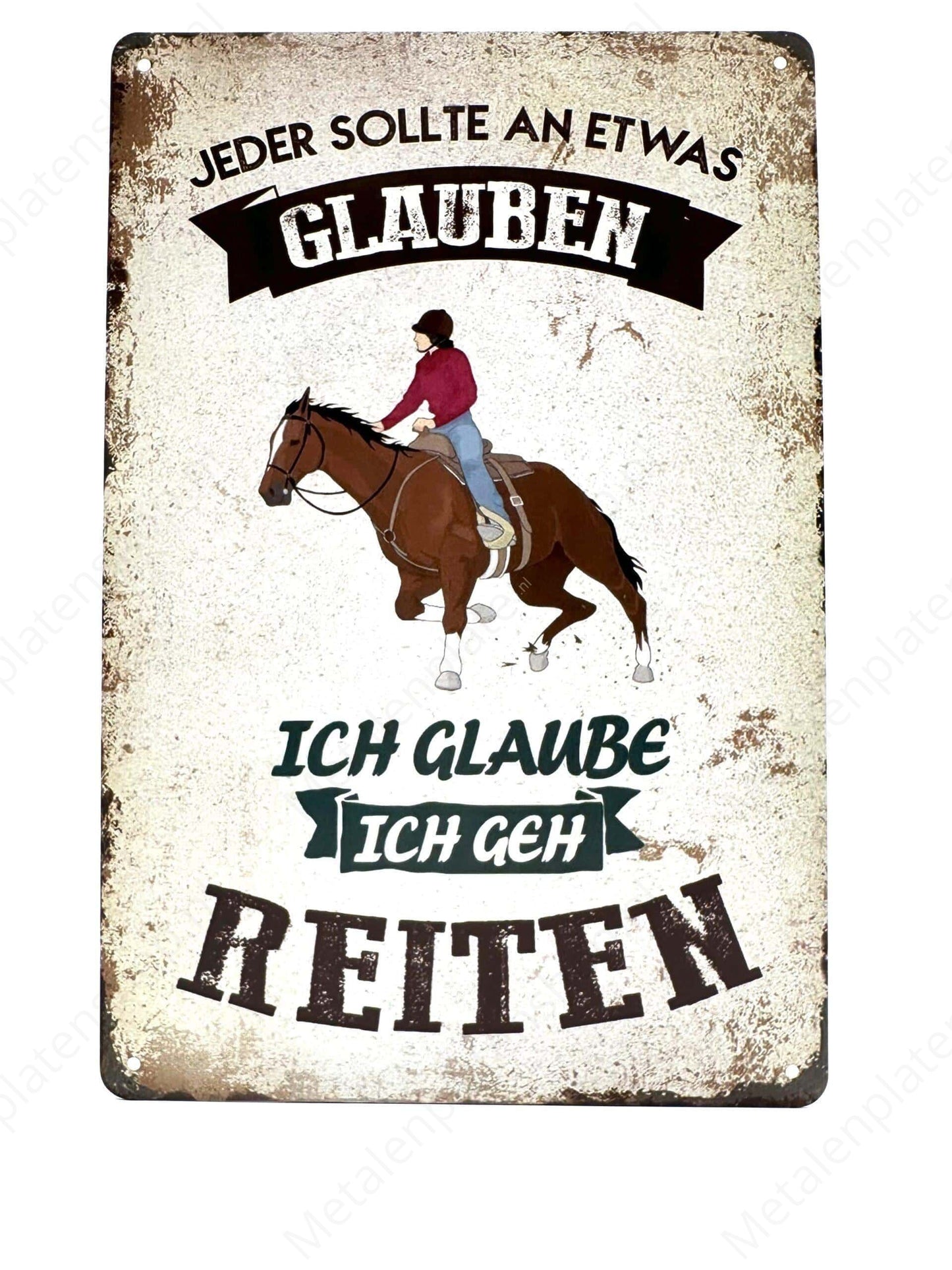 Jeder sollte an etwas Glauben. I'm glad I'm happy