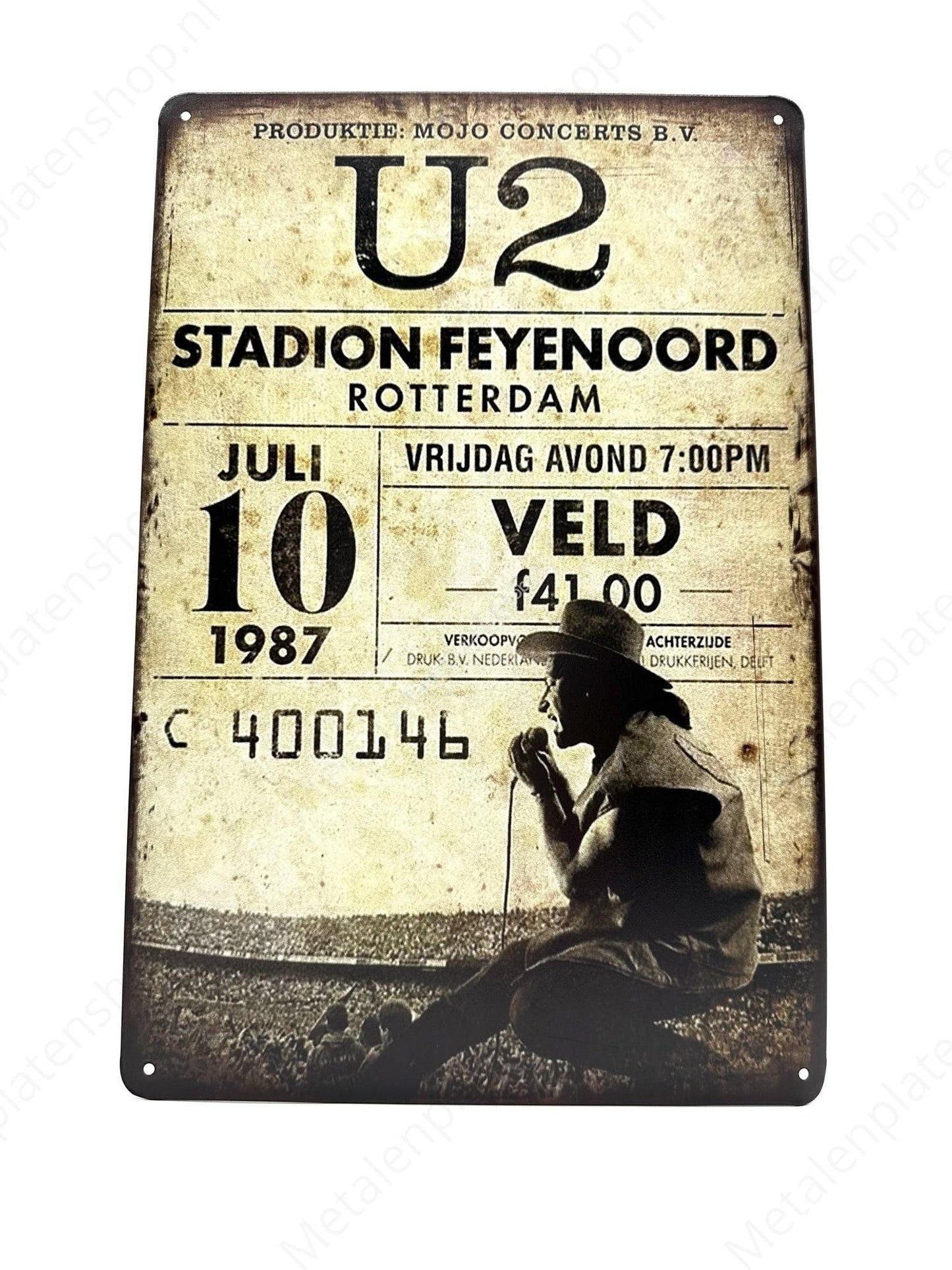 U2 - Feyenoord Stadium - Rotterdam - 1987