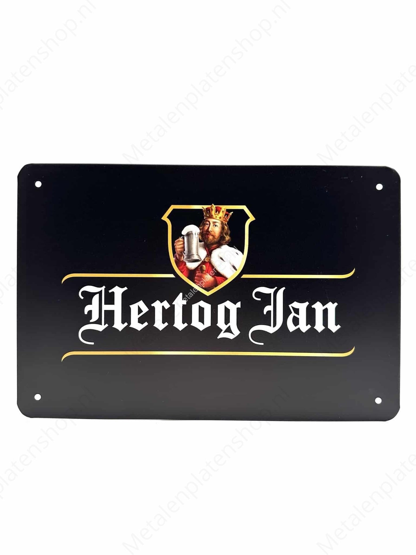 Metal Wall Sign Hertog Jan Black - Beer