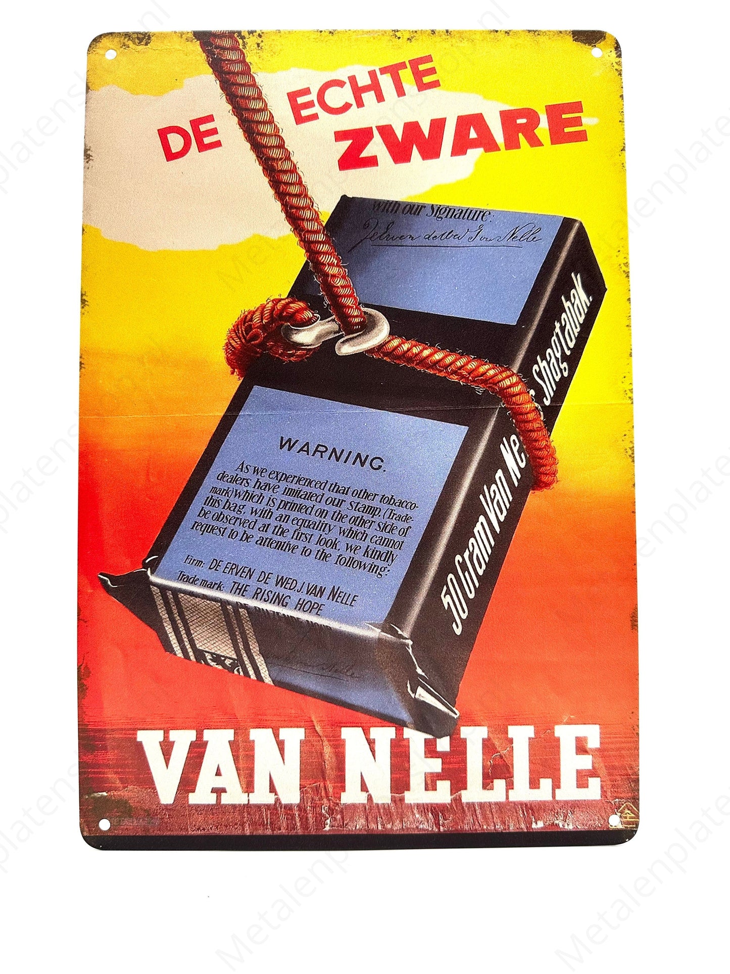 The real heavy Van Nelle - Wall plate