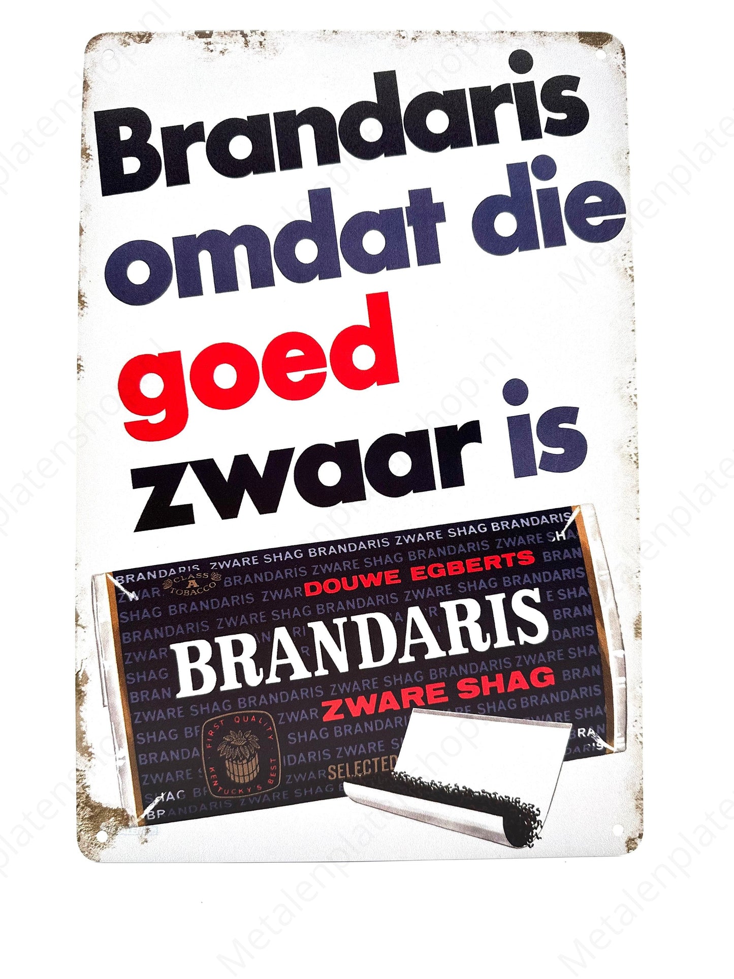 Brandaris omdat die goed zwaar is - Metalen Wandbord