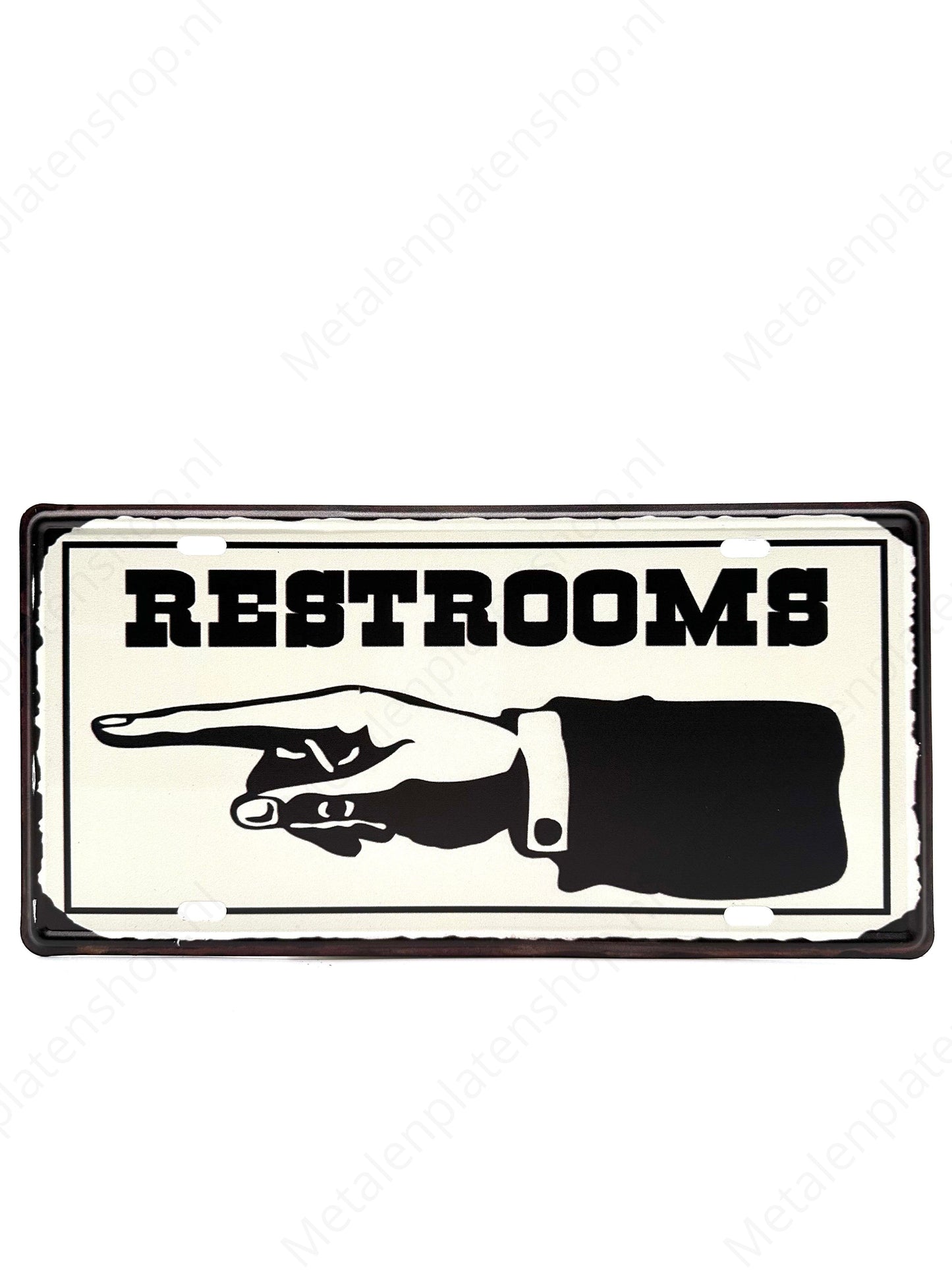 License plate - Restroom - 30x15cm