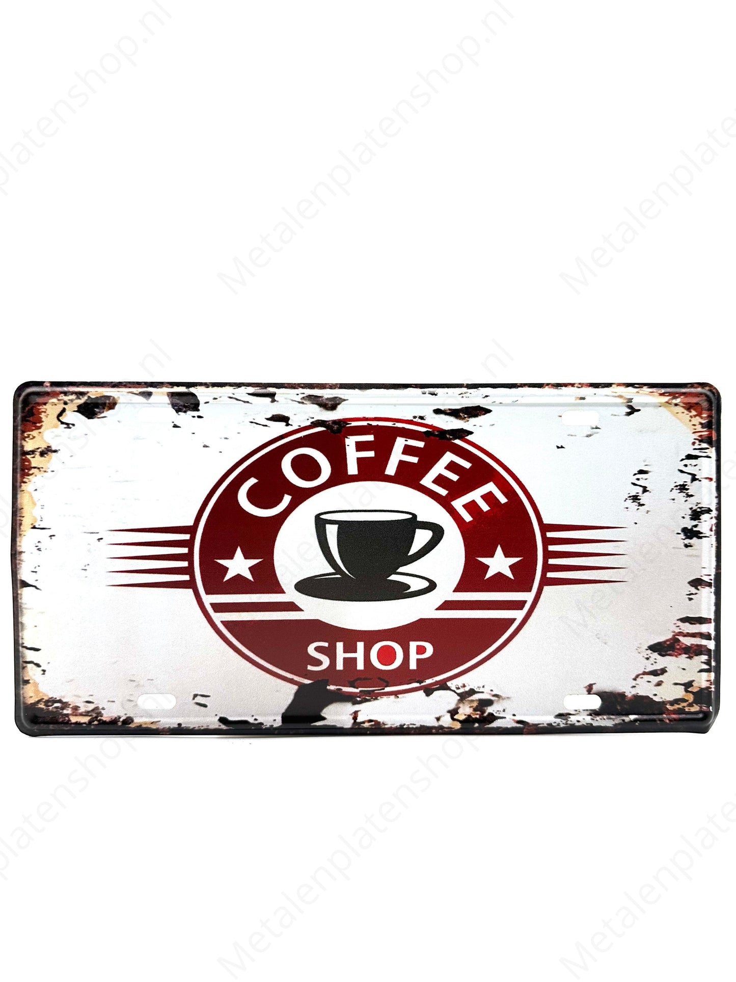 License plate - Coffee Shop - 30x15cm