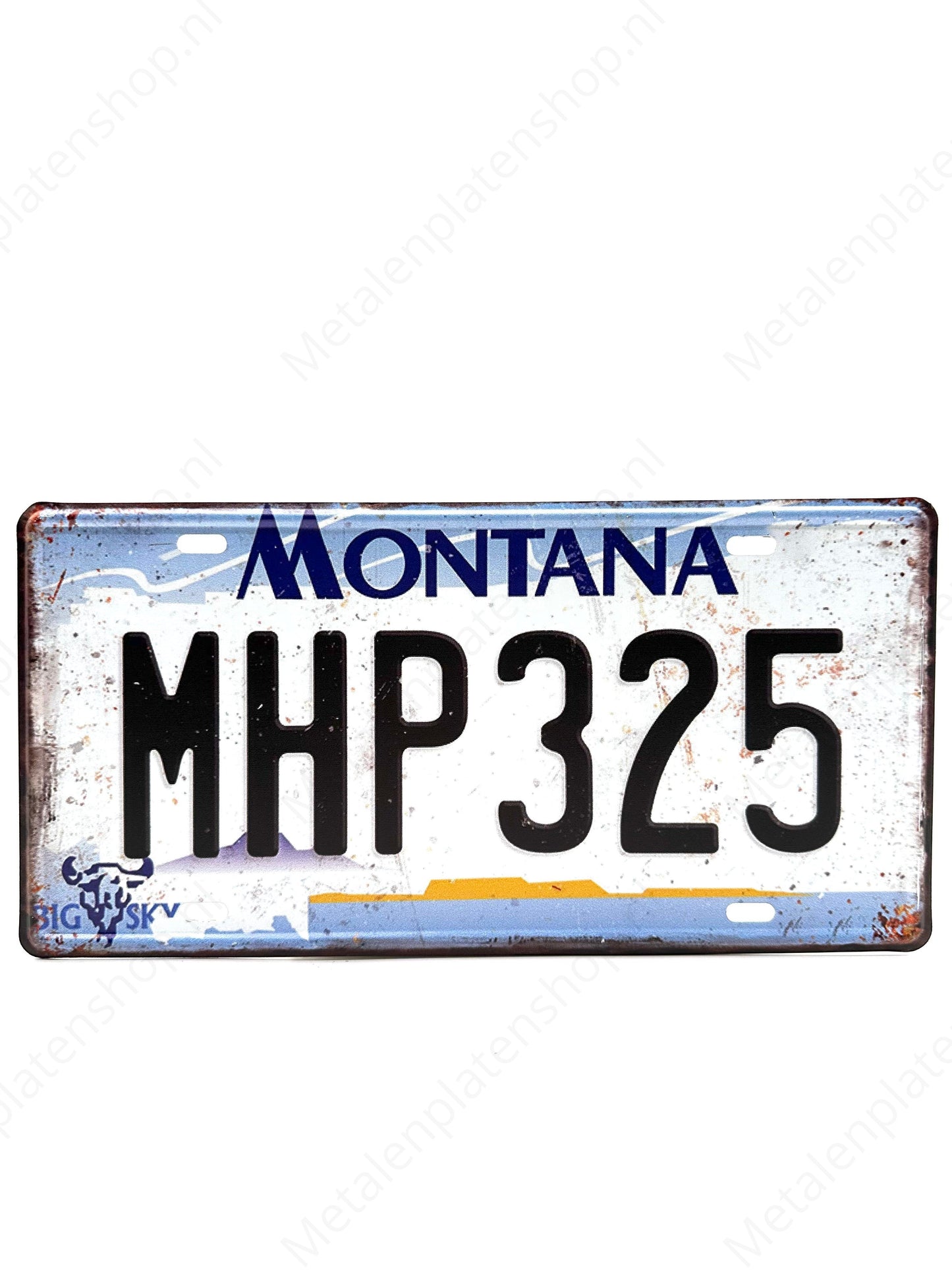 Kentekenplaat - Montana - 30x15cm - Metalen Wandbord