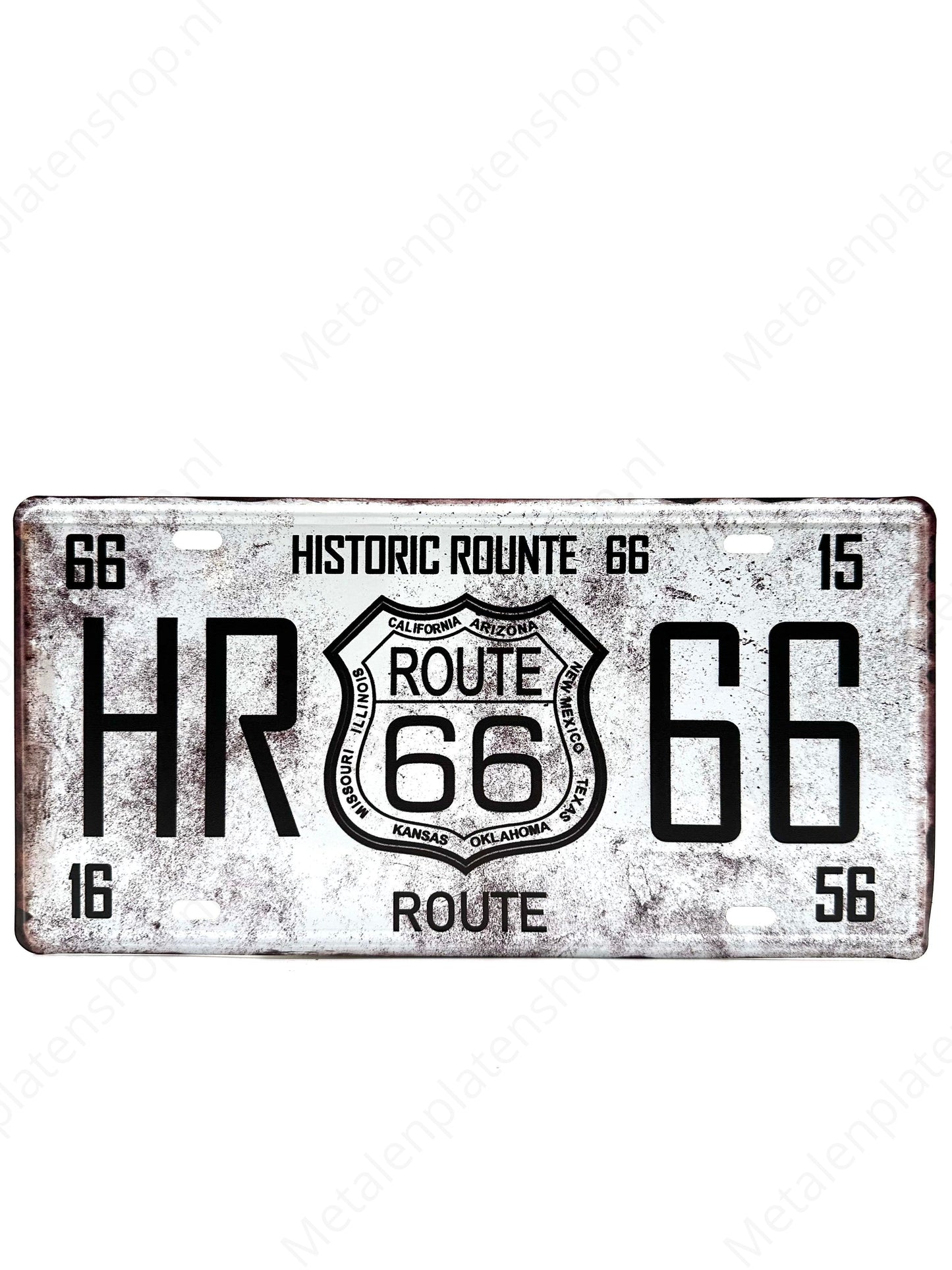 License plate - Historic Route 66 - 30x15cm