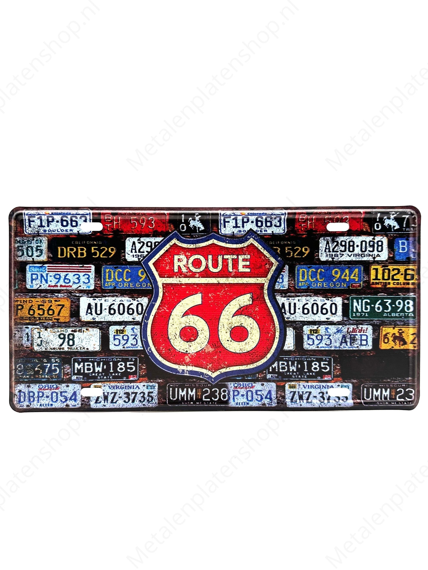 License plate - Route 66 - 30x15cm