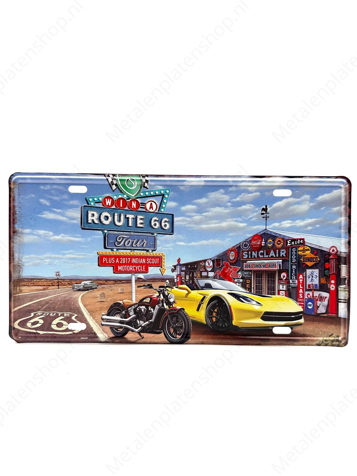 License plate - Route 66 - 30x15cm