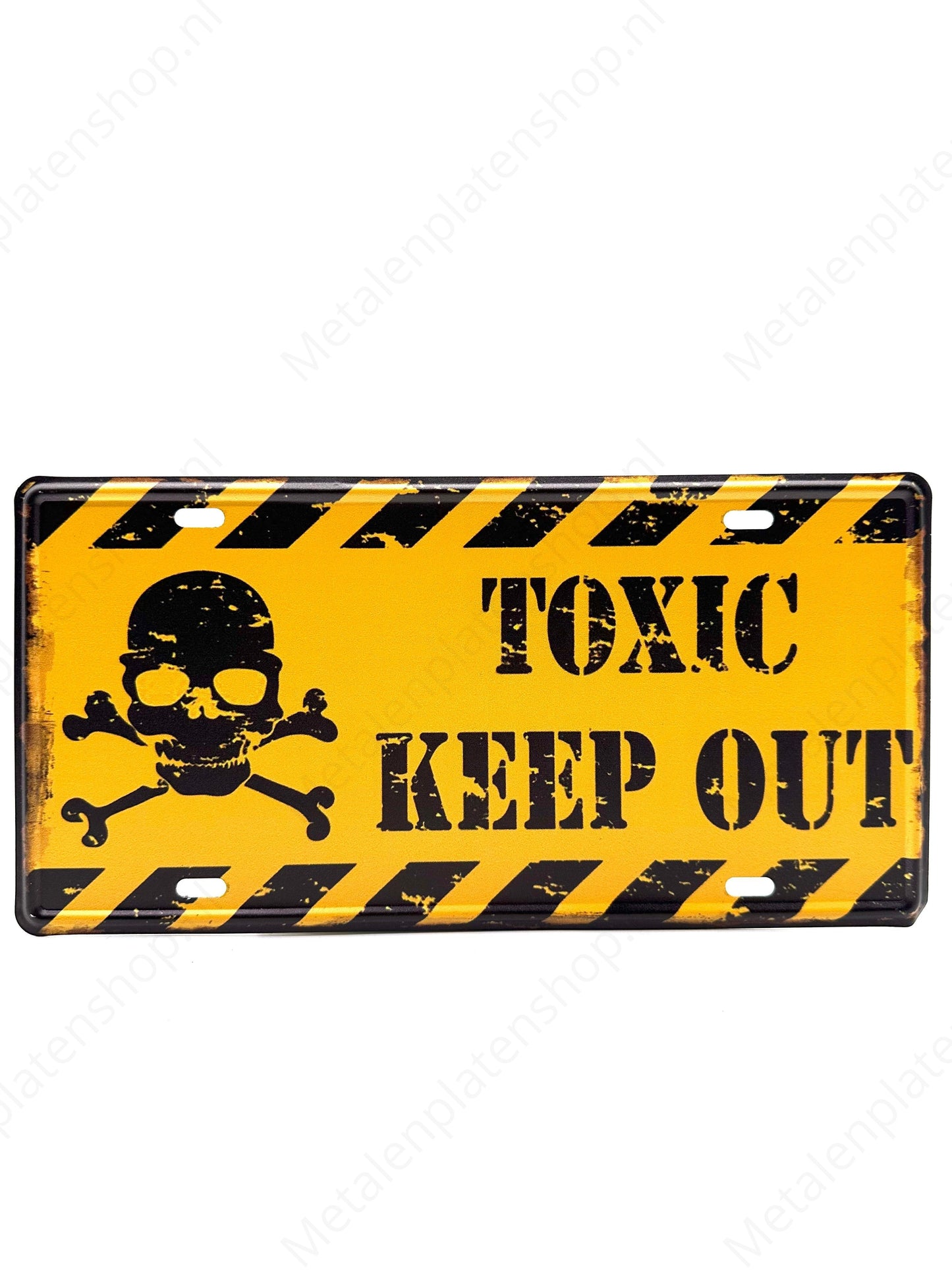 License Plate - Toxic Keep Out - 30x15cm