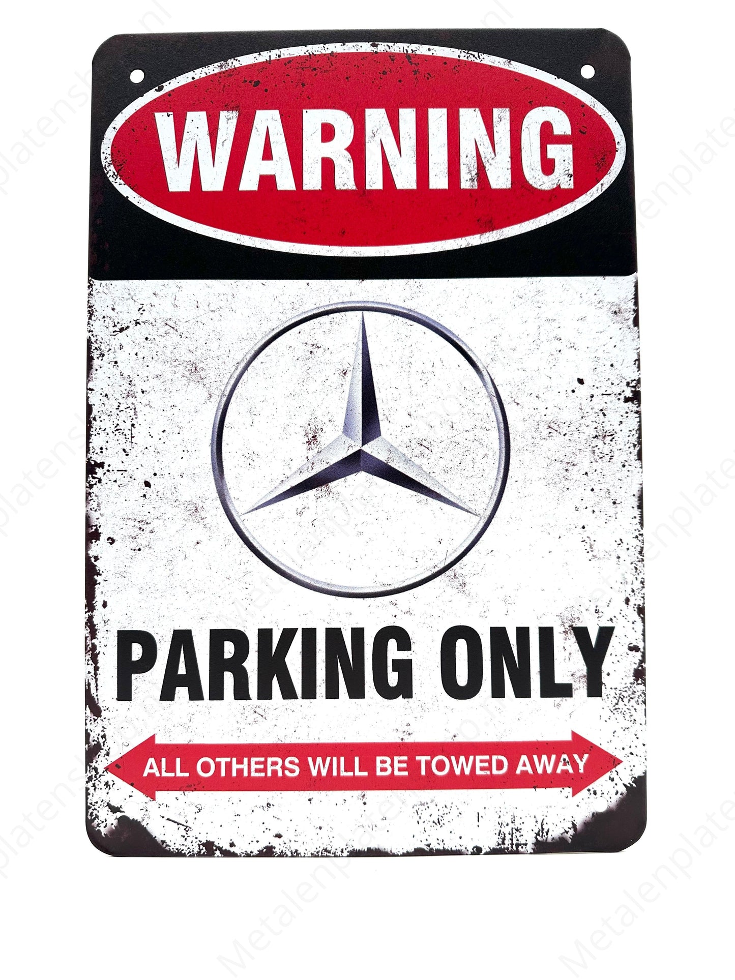 Mercedes-Benz Parking Only - parkeren - Metalen Wandbord