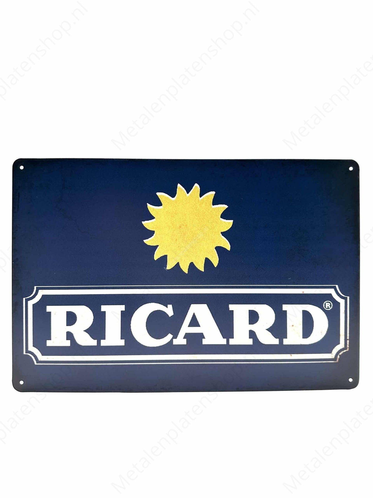 RICARD - Blau - Metallwandschild