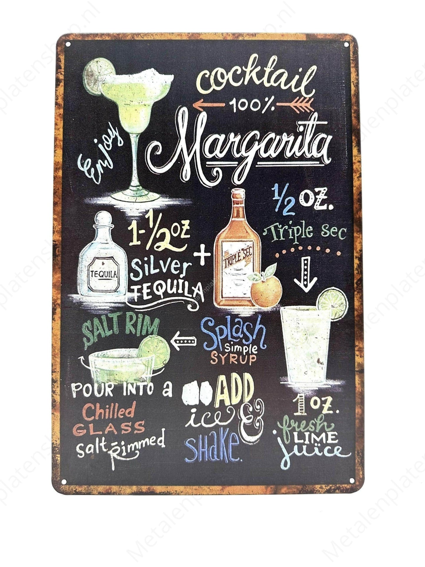 Chalkboard - Cocktail - 100% Margarita