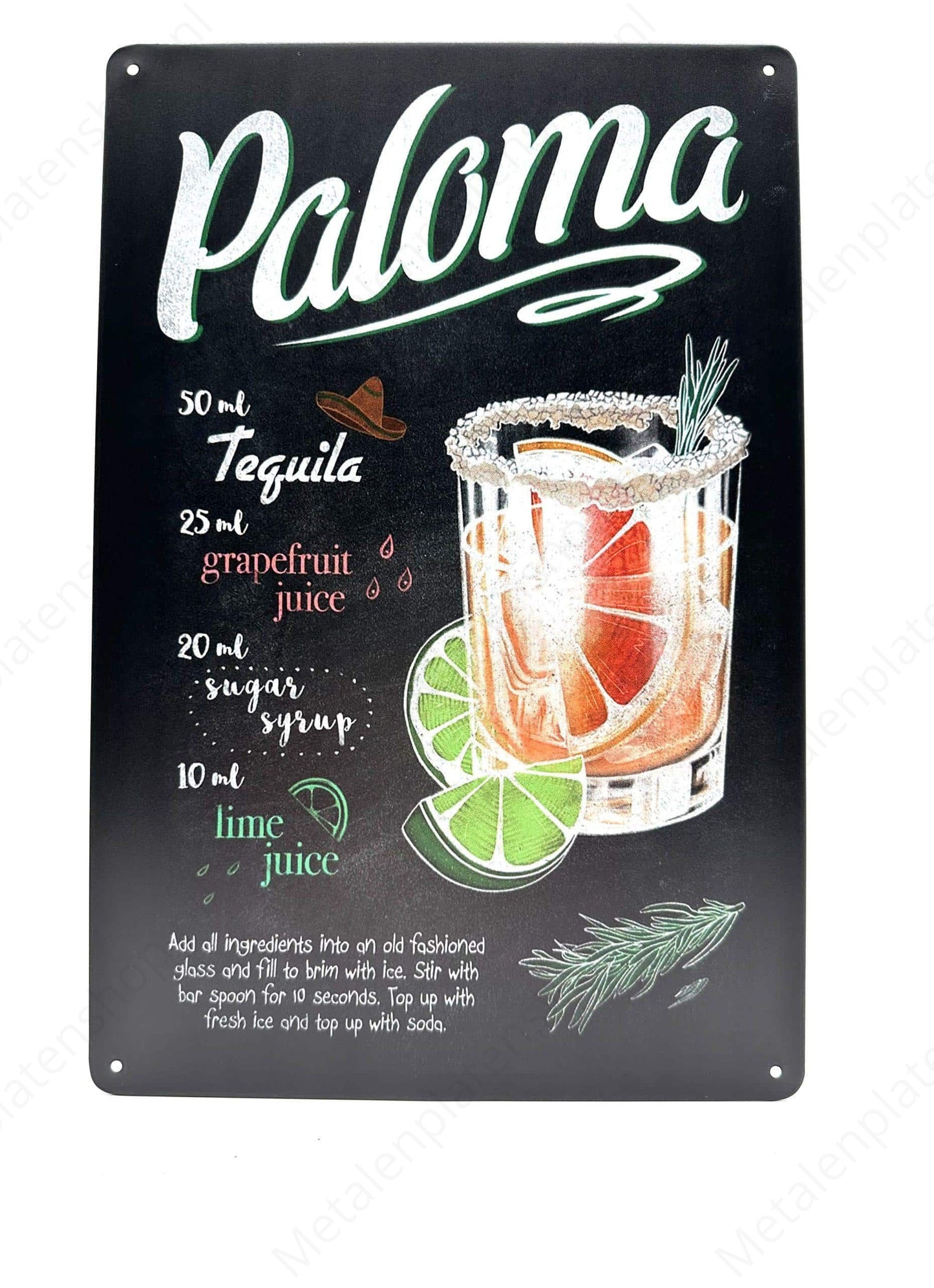 Chalkboard - Cocktail - Paloma
