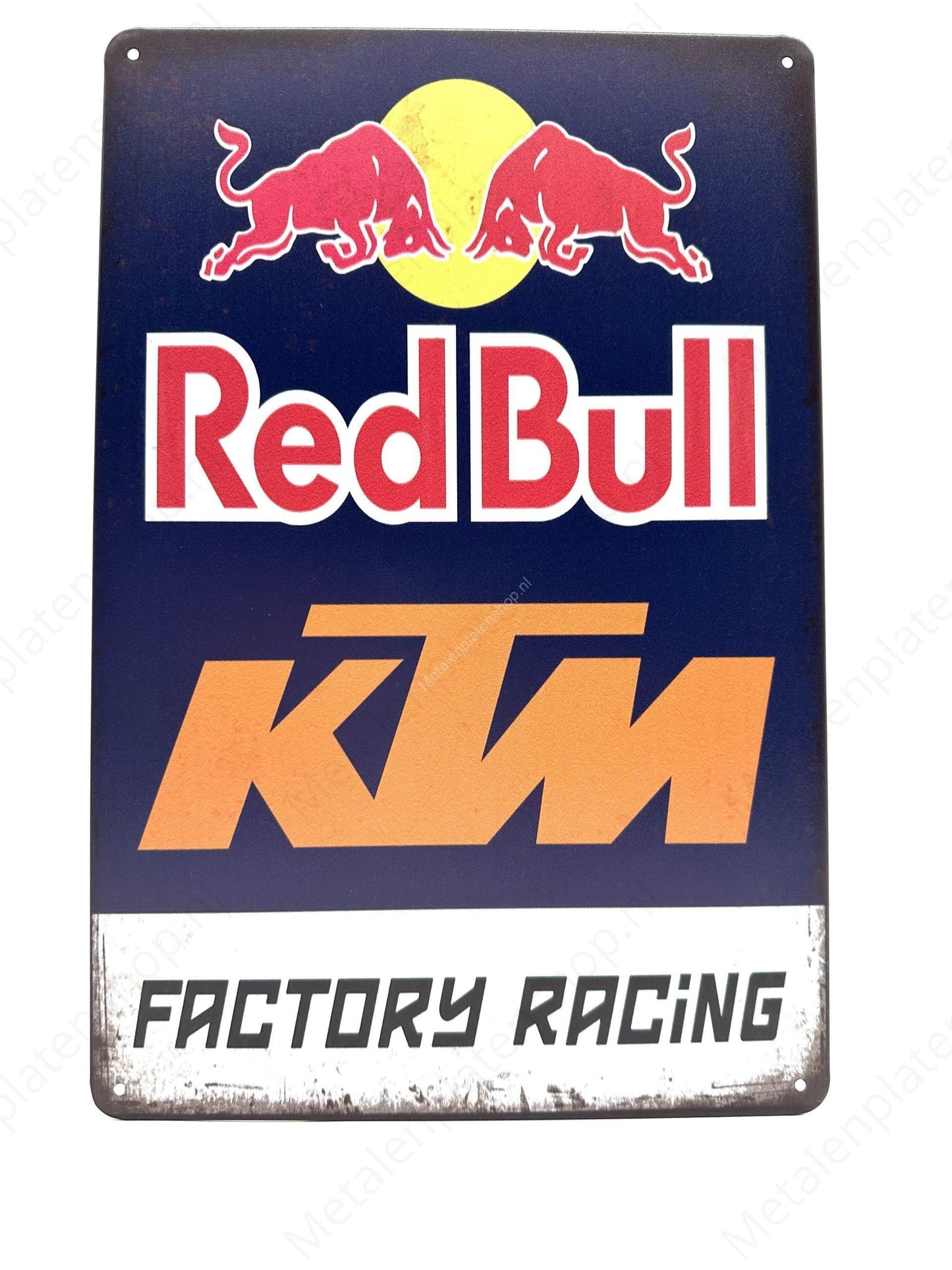 RedBull - KTM - Factory Racing - Metalen Wandbord