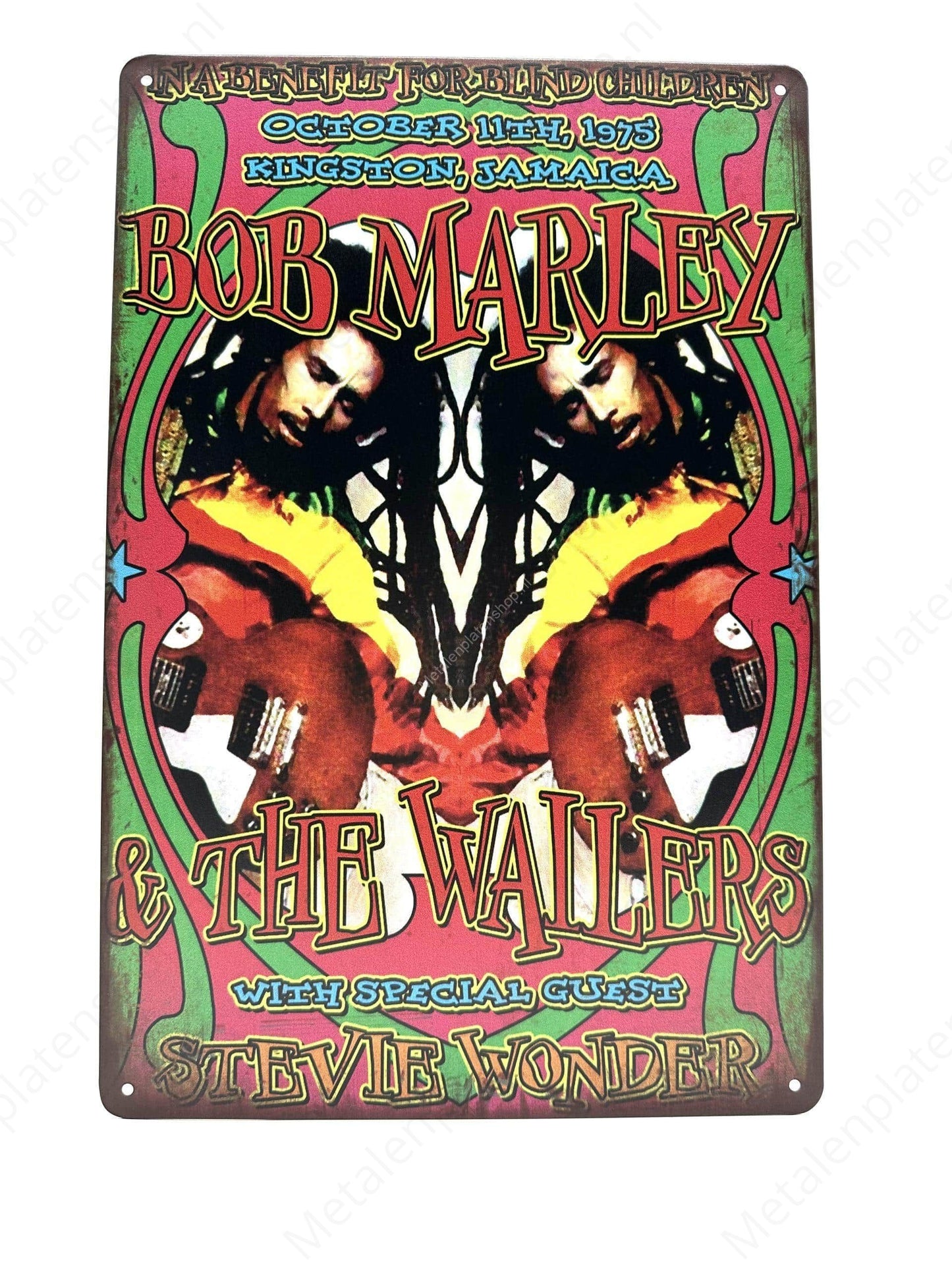 Bob Marley & the wallers - Metal Wall Sign