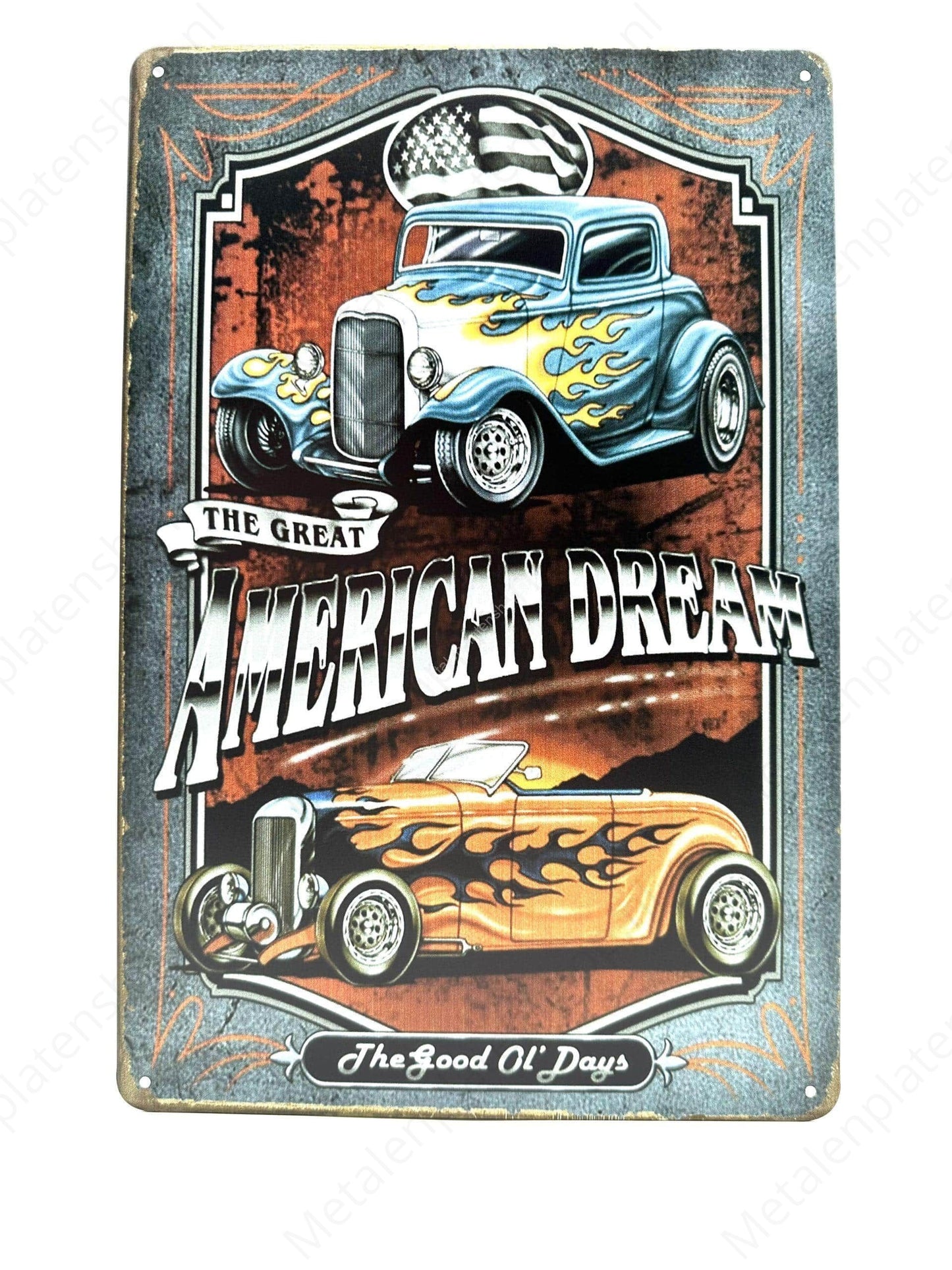 The Great American Dream - Metalen Wandbord